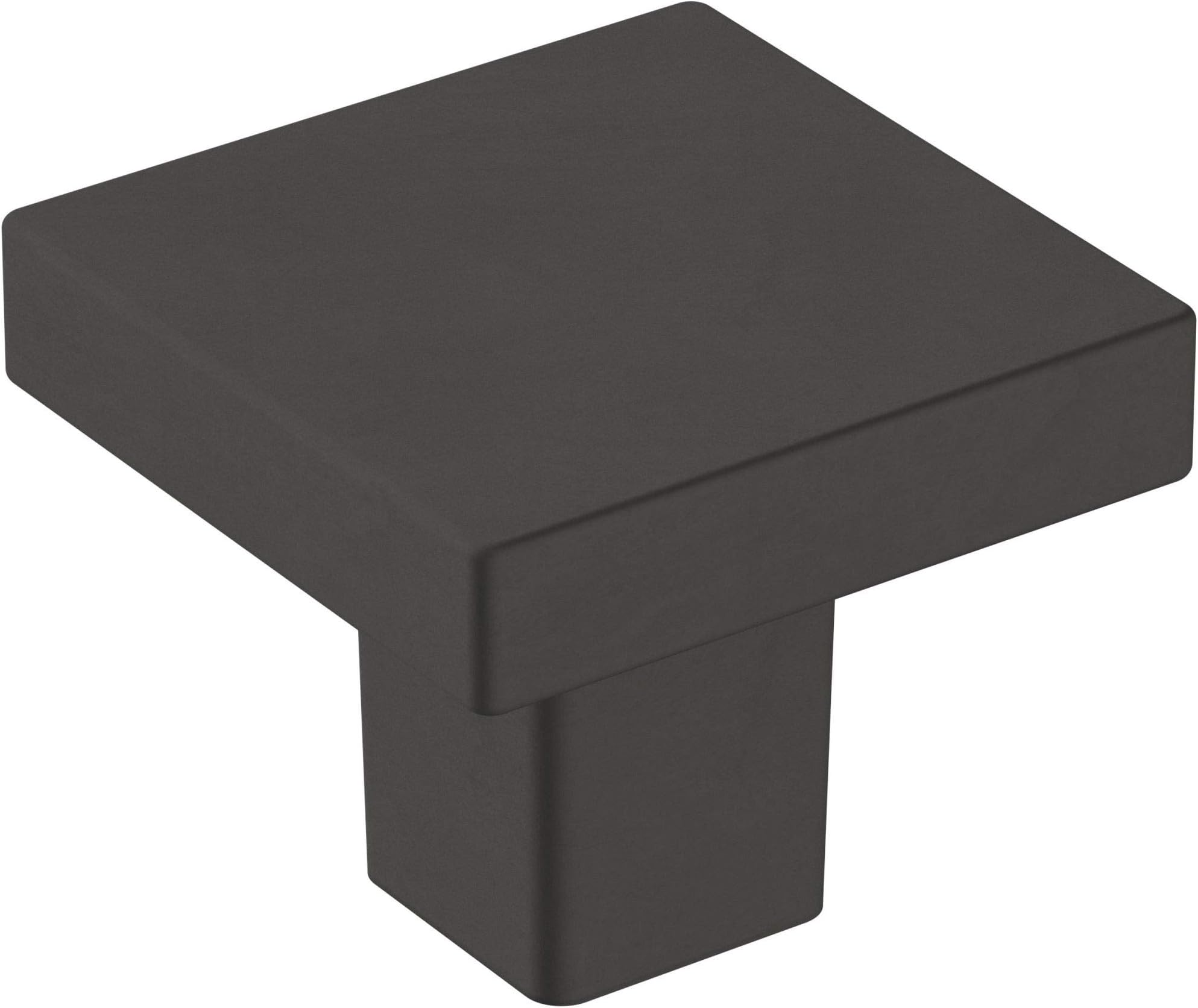 Amerock Bouton d'armoire Noir mat 35 mm de diamètre Versa 1