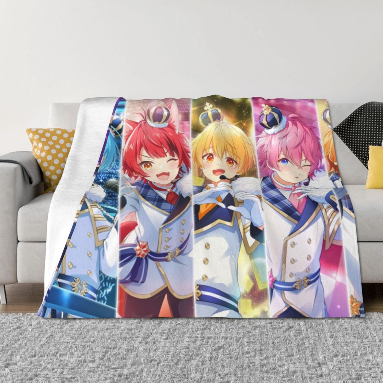 Amazon｜すとぷり ストプリ グッズ 柔らかい 毛布 プリント シングル