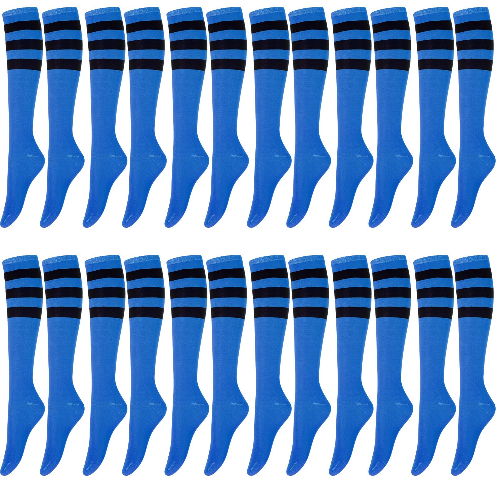 Hercicy 12 Pairs Knee High Tube Socks for Women