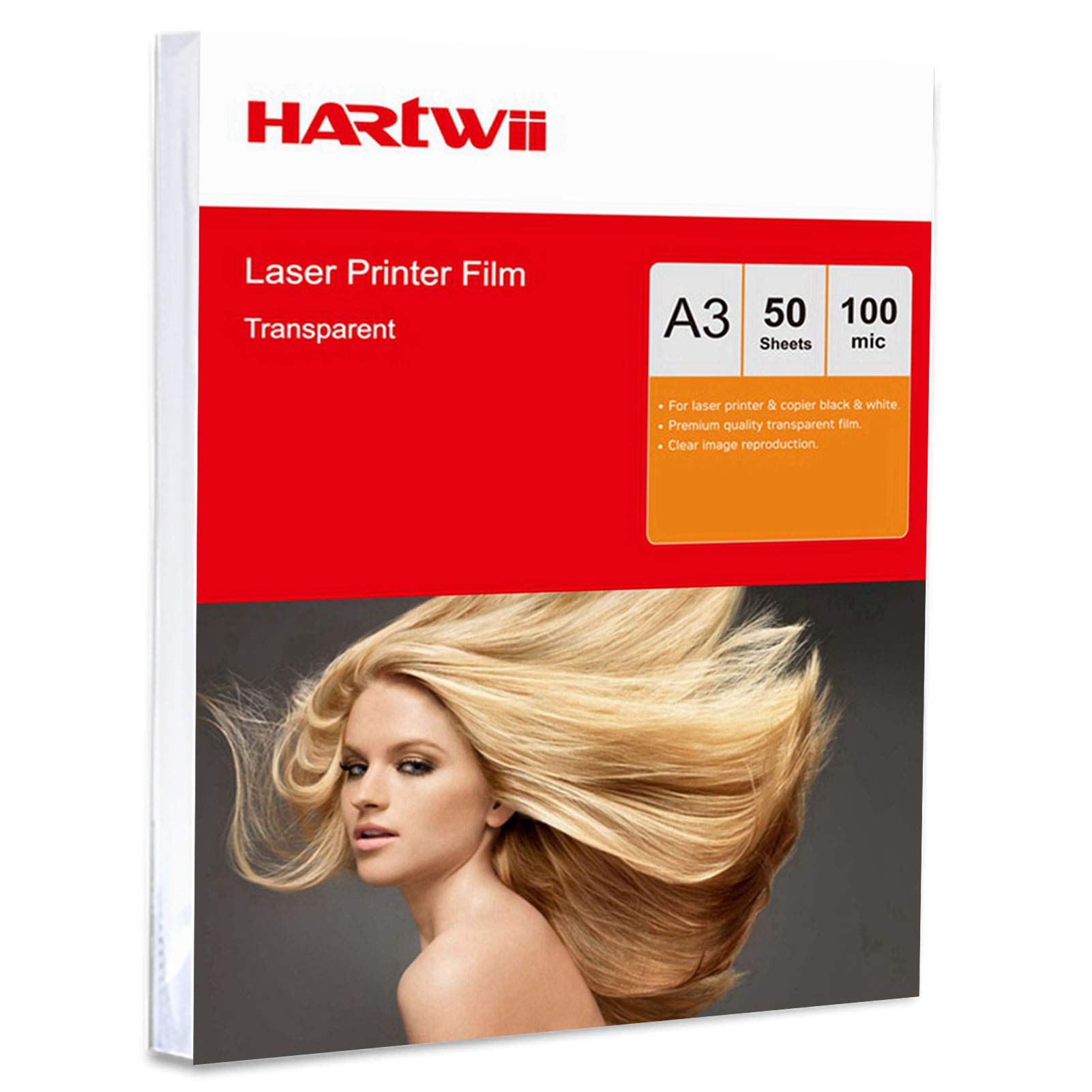 A3 Overhead Projector OHP Film -50 Sheets for Laser Copier Printing Hartwii
