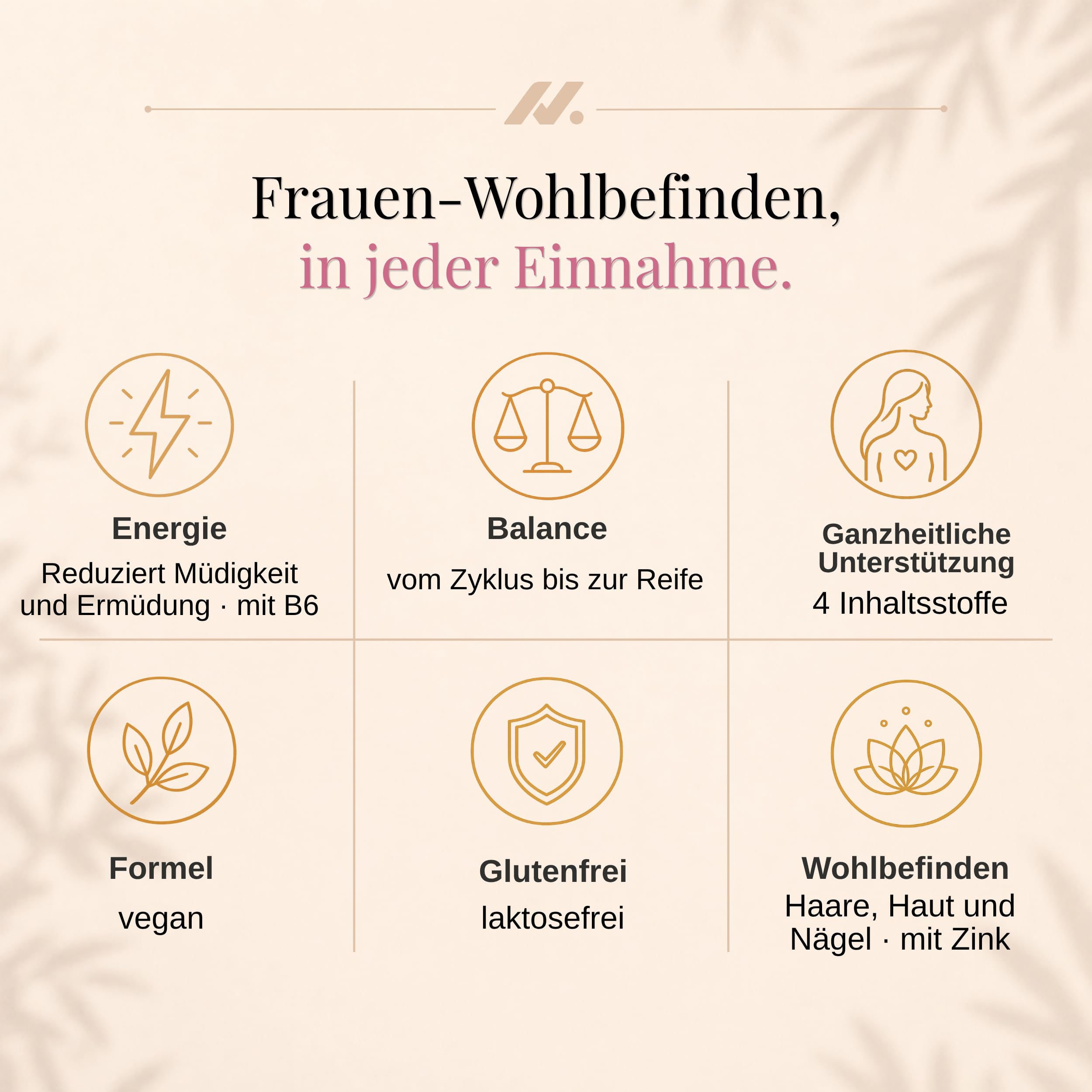 Shatavari SRI-81 Frauen | Balance und Vitalität in jeder Lebensphase | Mit Vitamin B6 und Zink | Patentierter Extrakt >10% Shatavarinen HPLC | Vegan, ohne Gluten und Laktose | Nyvos 120 Kapseln