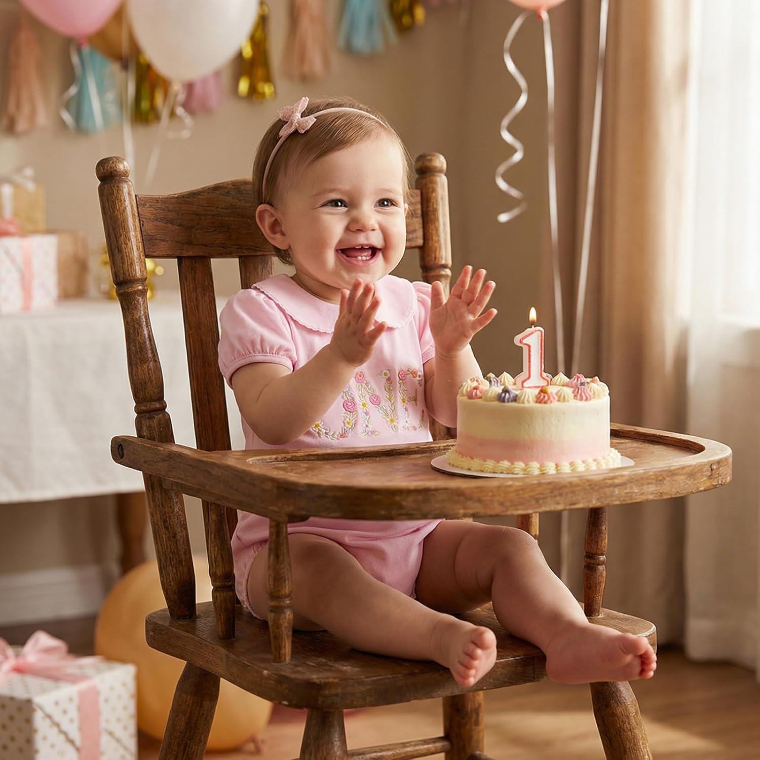 Amiblvowa Baby Girl First Birthday Outfit One Year Old 1st Doll Collar Flower Embroidery Short Sleeve Romper Summer Clothes - Image 4