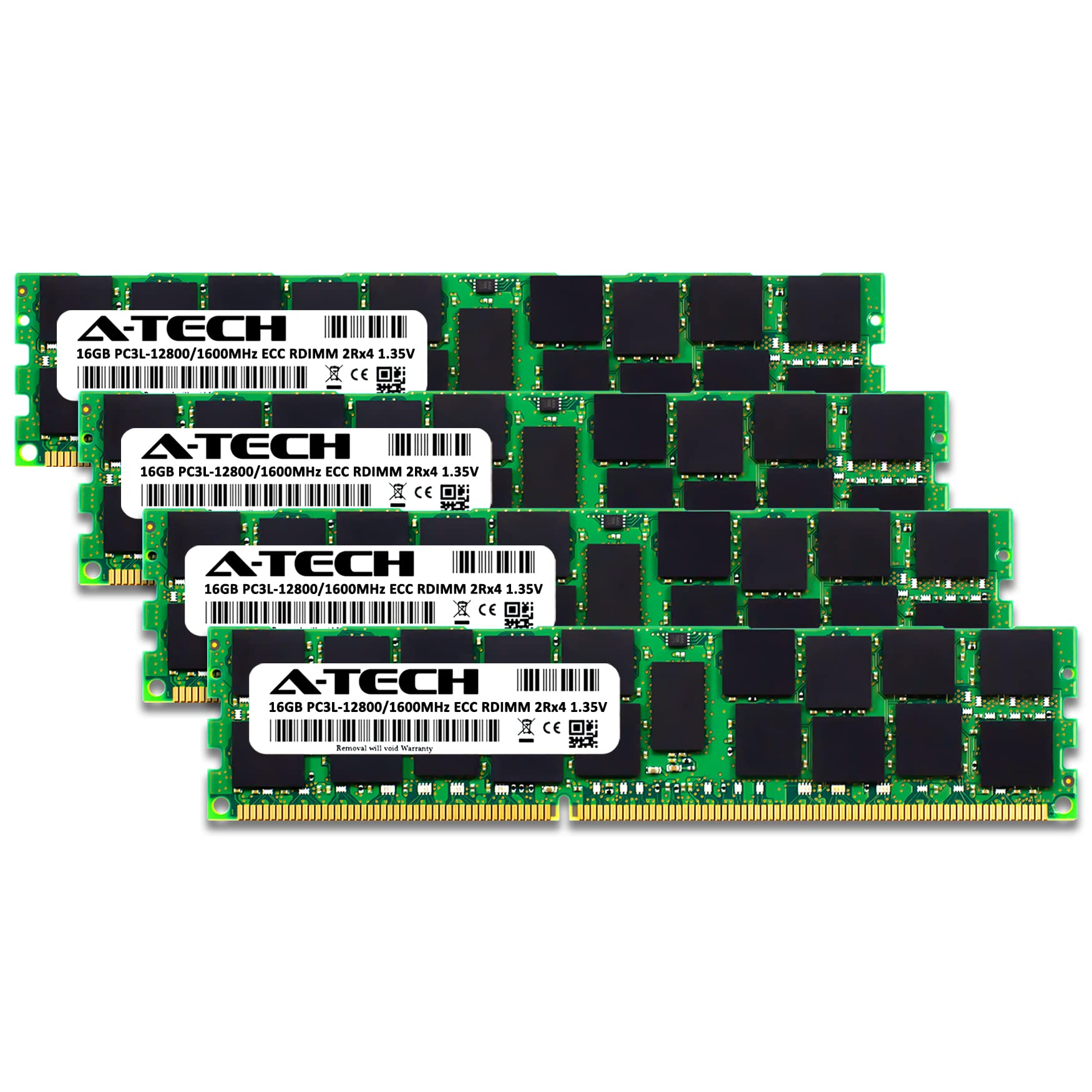 Amazon.co.jp: A-Tech 64GB キット (4x16GB) DDR3/DDR3L 1600MHz PC3L