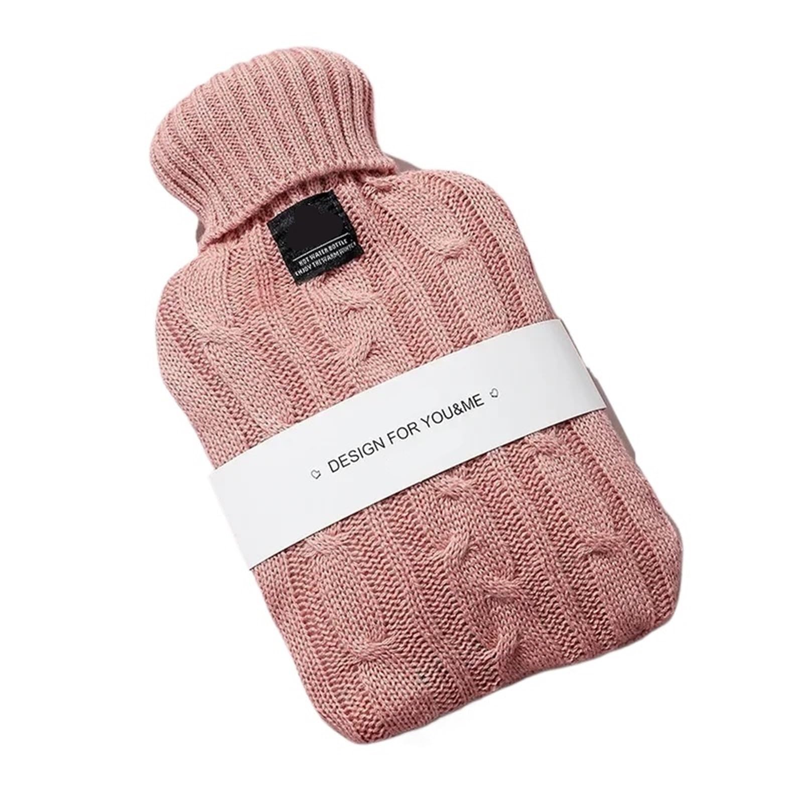 Termofor, 2 szt. Torba na gorącą wodę do napełniania wodą dla kobiet z ciepłym brzuchem(Roze,1000ml)