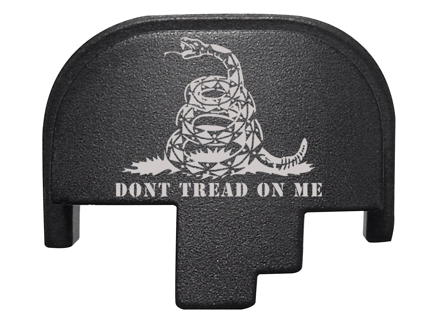 NDZ Performance Rear Back Plate for Smith & Wesson S&W M&P 2.0 Full-Size Compact Black - Don't Tread on Me Snake Squares
