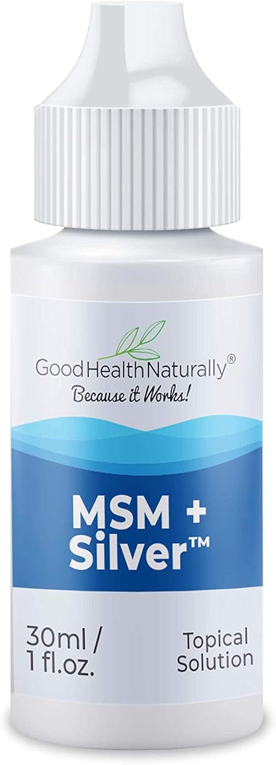 MSM + Silver Drops for Eyes and Ears 30 ml for Tissue Repair & Lessen