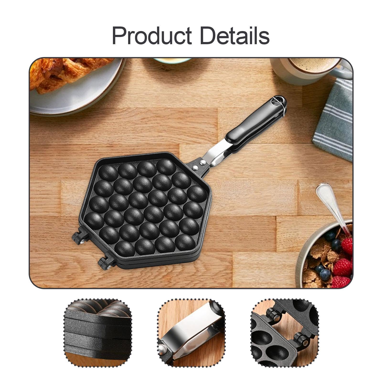 Amazon | Benboo バブルワッフルメーカーパンエッグバブルパフアイロン