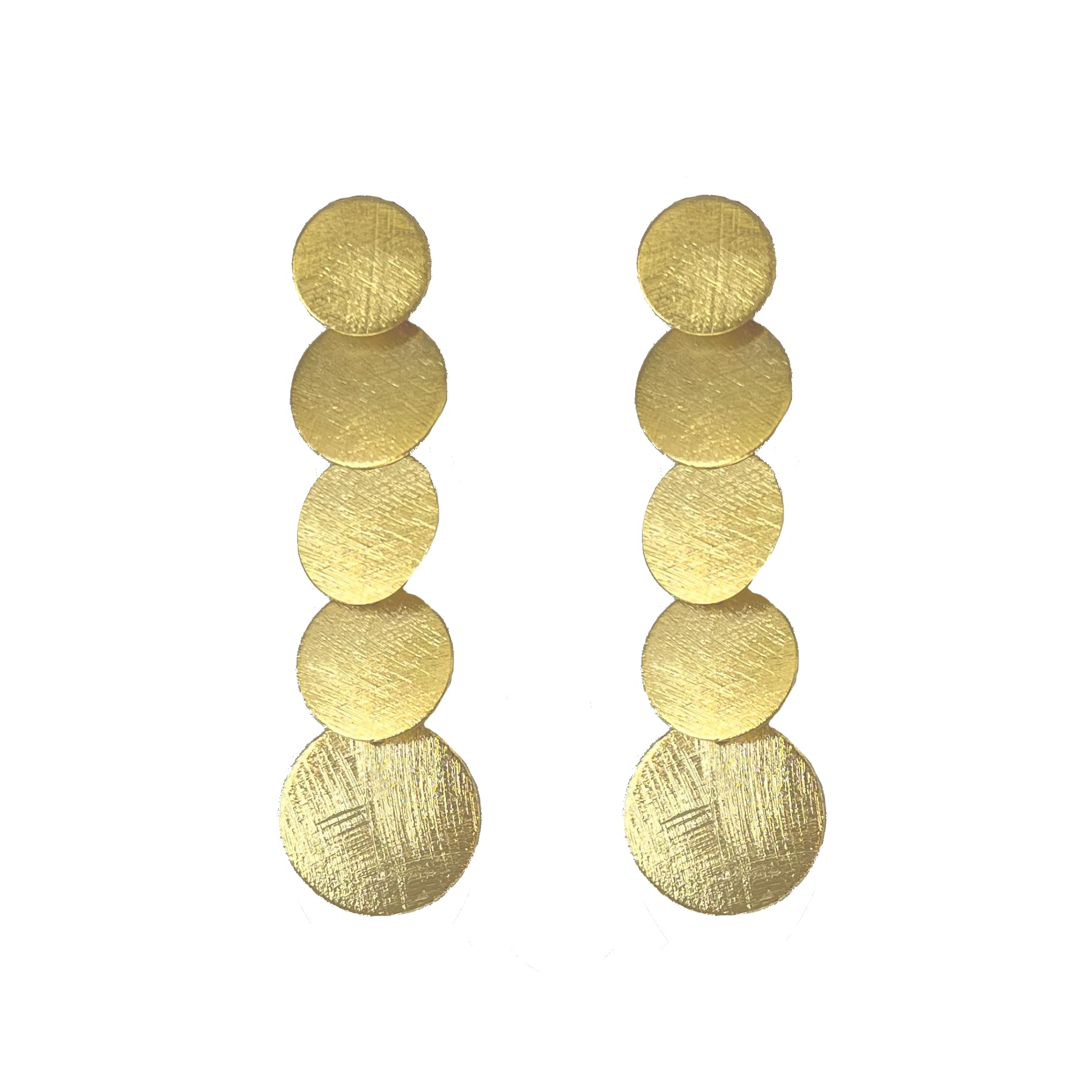 Orecchini Fall lunghi, orecchini placcati in oro 18 carati con cerchi, gioielli da festa leggeri per le donne, regalo per le donne