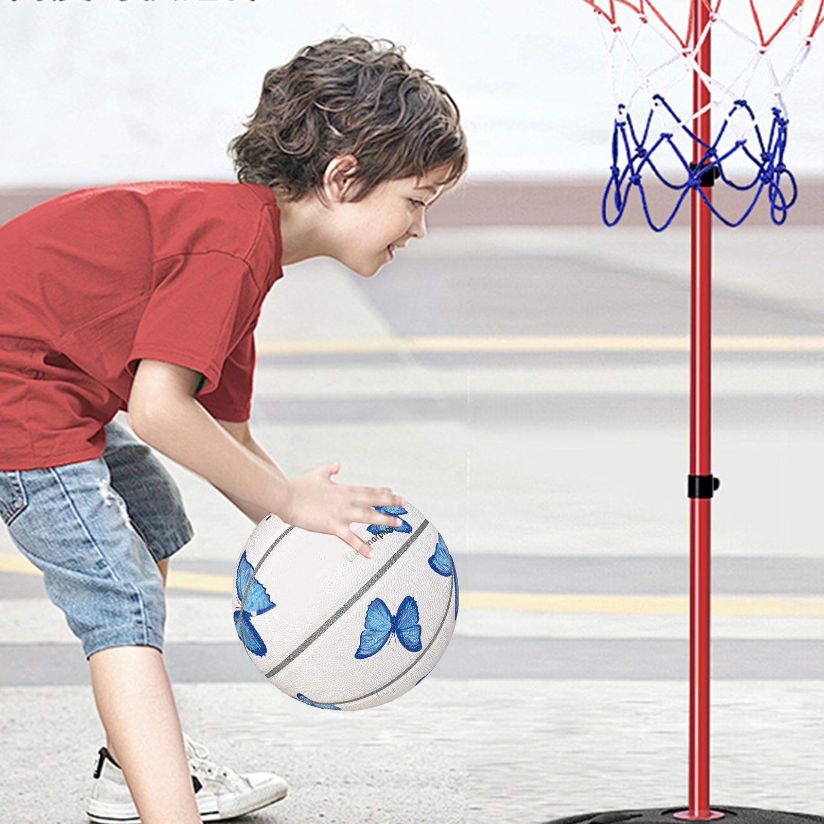 Basketball Für Damen - Leicht, Tragbar, Nr. 7 Standard, Blau/rosa