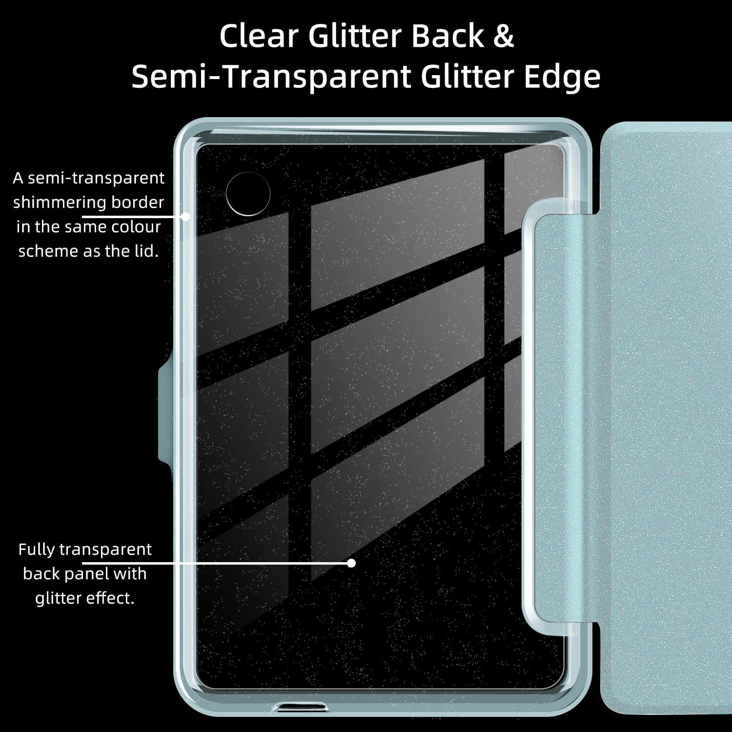 Clear Case for 6" Kobo Clara Colour 2024 & 6" Kobo Clara BW 2024 & 6" Kobo Clara 2E 2022 – Crystal Clear Soft TPU Flexible Cover, Anti-Yellowing & Slim Protective Shell, Light Blue