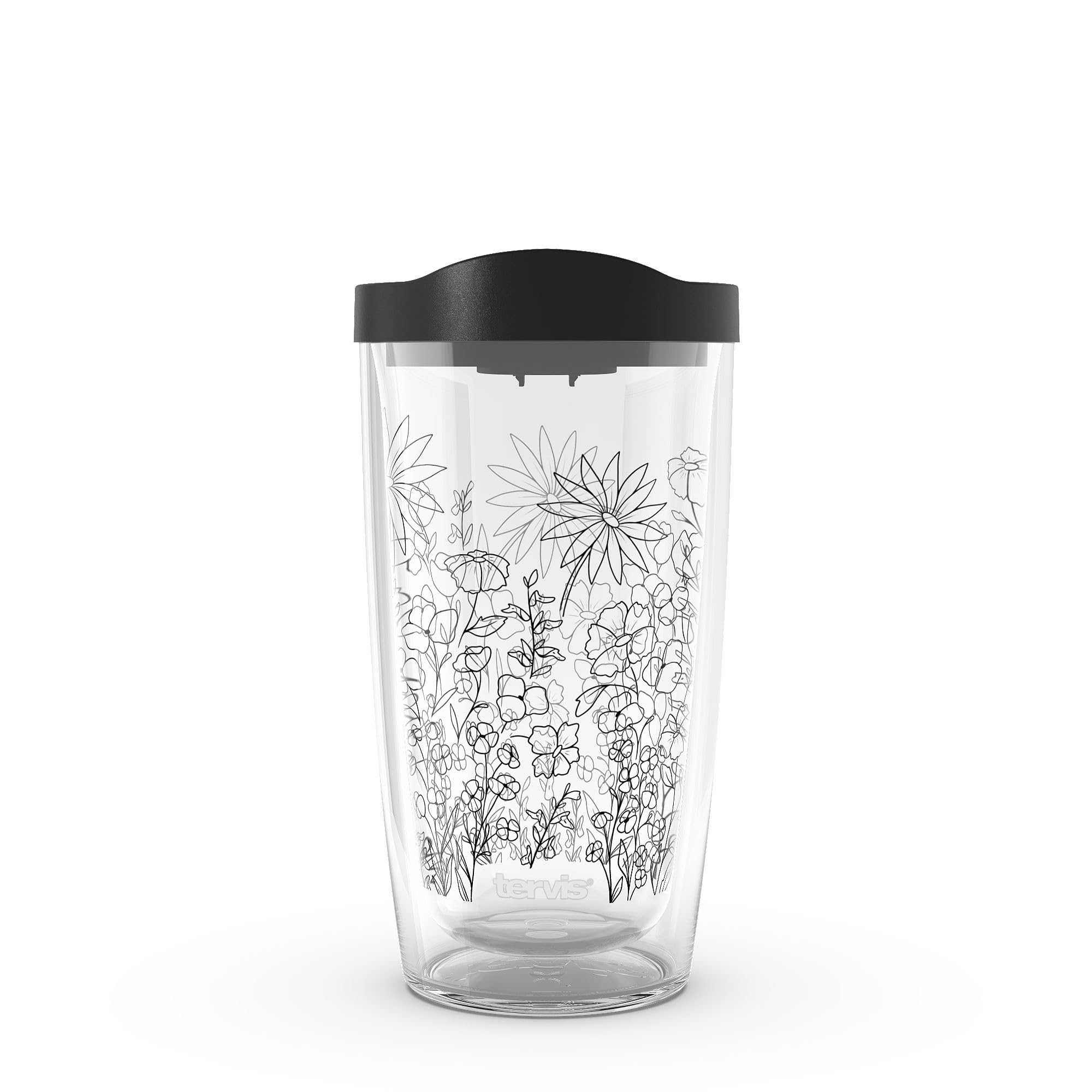 Tervis Wildflower Crystal Collection Insulated Tumbler, 16Oz