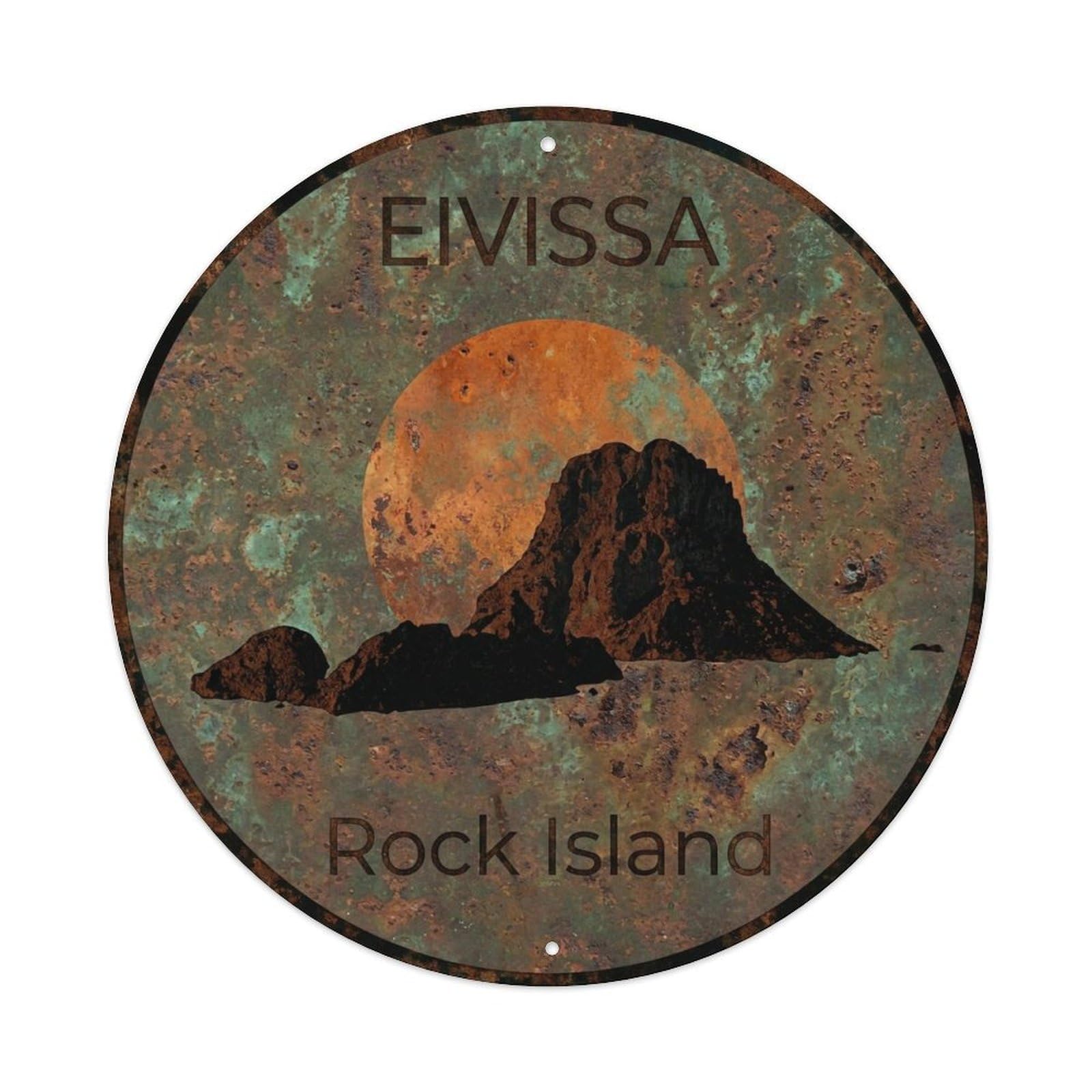 Vintage Travel Ibiza Spain Legacy Metal Tin Sign
