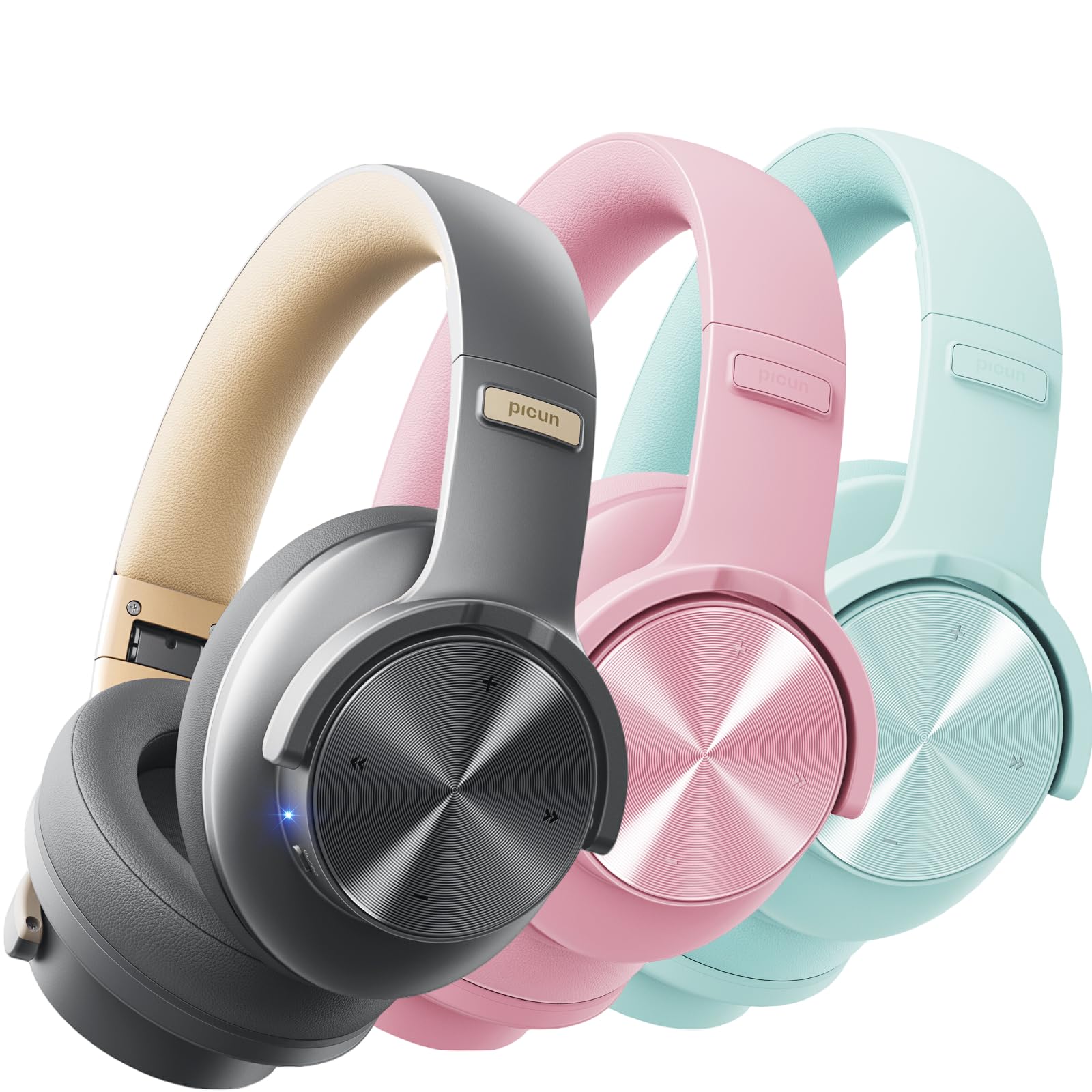 Amazon.com: Picun 【3PACK】 B8 Headphones Wireless Bluetooth Pink