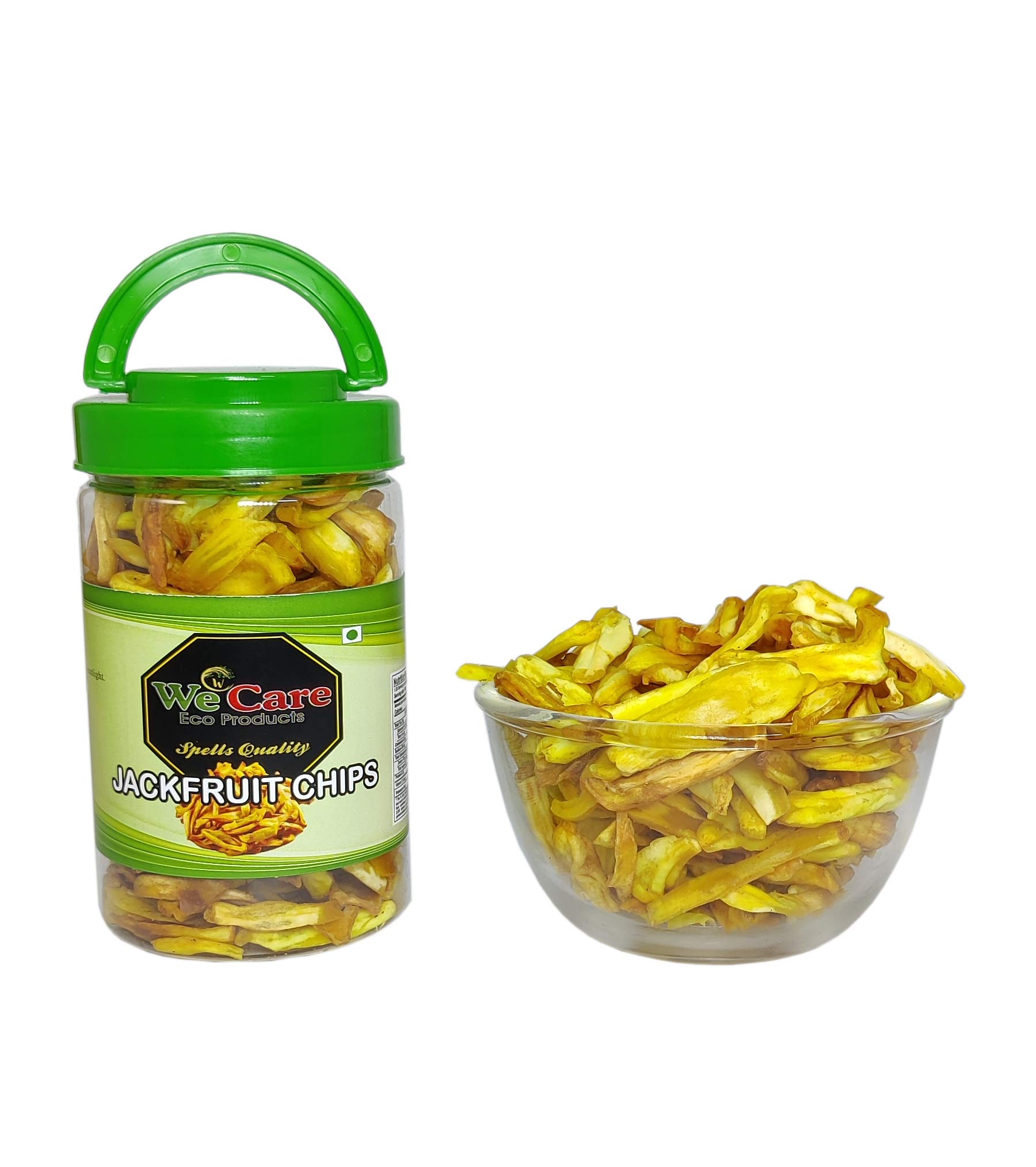 We Care Eco Products Kerala Fresh Jackfruit Chips Chakka Chips Fried InCoconut Oil (225g)