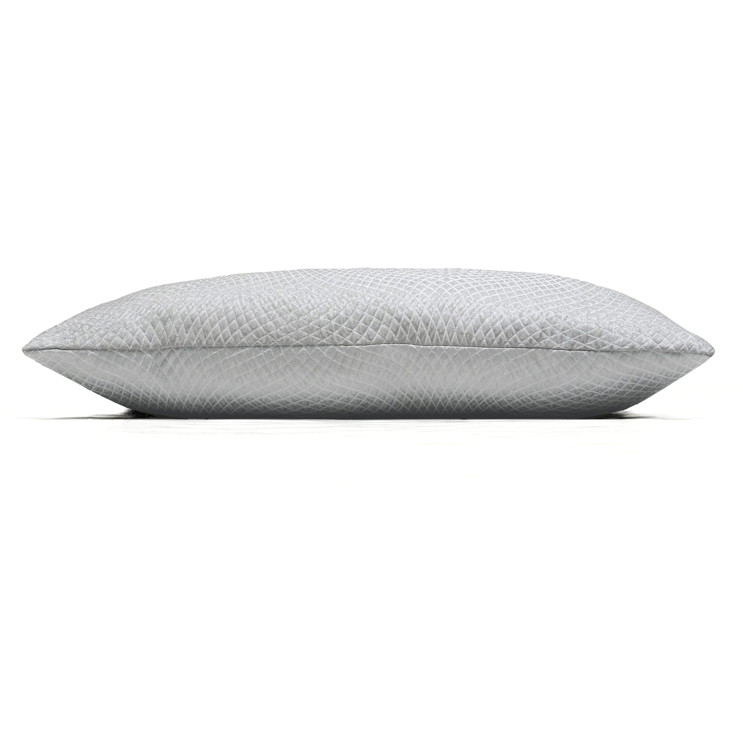 Prestigious Textiles Cojines Camber Twin Pack Rellenos de Pluma, Plata de Ley, 40 x 60cm, 2