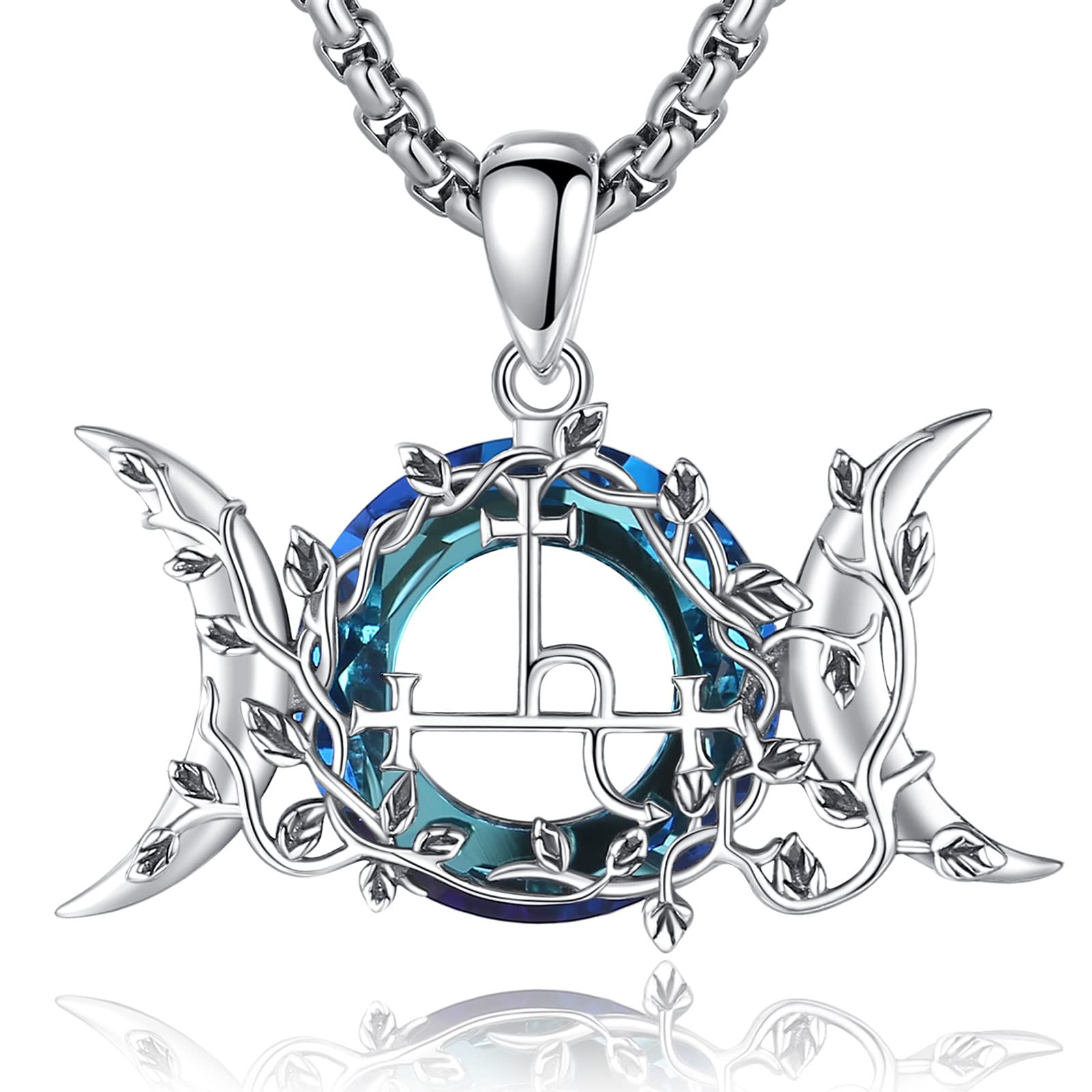 CELESTIA Sigillo di Lilith Ciondolo Donna Collana Argento 925 Strega Streghe Stregoneria Gioielli Wicca Pagano Esoterismo Regali Donne Amuleto