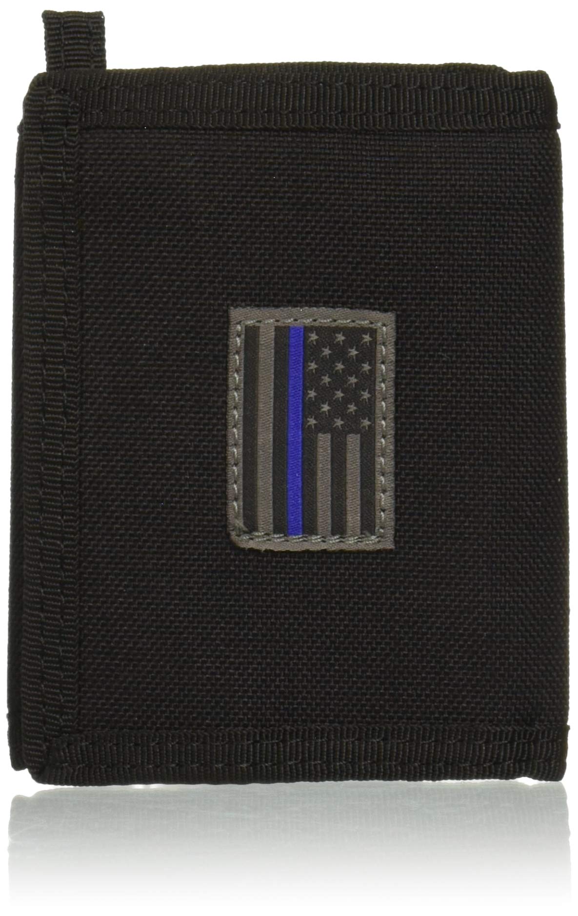 USA US American Flag Tactical Patriotic Military Trifold Wallet Money Holder (Black TBL)