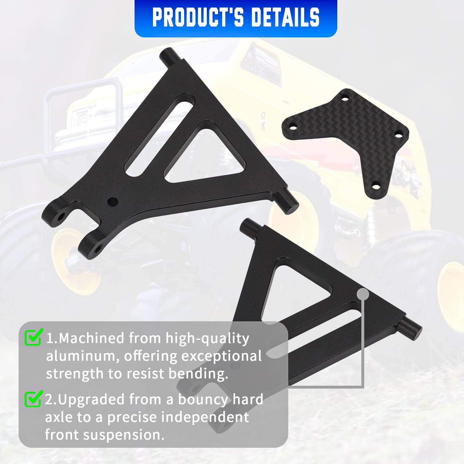 Alpha Rider Front Independent Suspension Kit for Tamiya Lunchbox CW-01, Upgrade Parts for Off-Road RC Car - Image 4