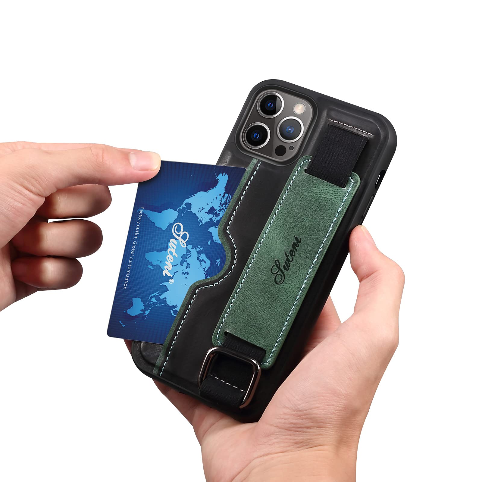 Amazon.co.jp: iPhone 12/12Pro用レザーフォンケース耐衝撃レザー