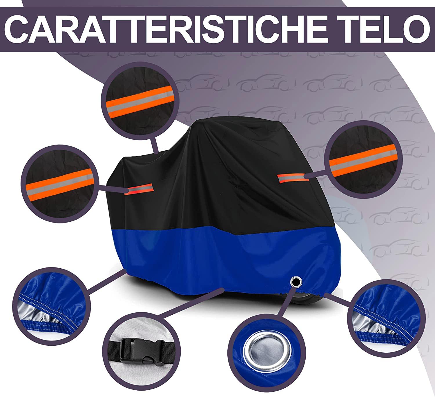 Rebeca Shop Telo Coprimoto Oxford 210D Impermeabile Compatibile per T-Max 500 530 560 2XL Scooter Moto Motociclo Motorino.