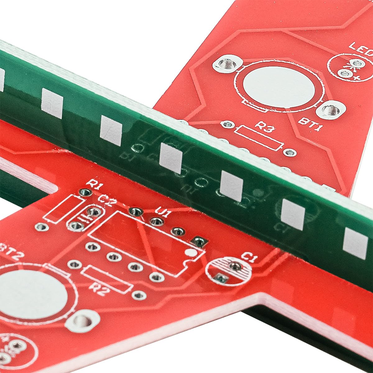 Sarini Kit de fabricación de circuitos de Flash electrónico de avión pequeño, Tablero de Entrenamiento de Soldadura, Proyecto de Soldadura de avión, Kit de ensamblaje electrónico, Herramientas