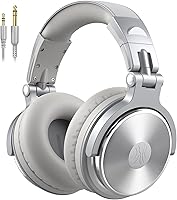 Vista 14 de OneOdio Auriculares con cable para diadema Hi-Res Studio Monitor y mezcla DJ con auriculares estéreo de 50mm y conector de 1/4 a 3.5mm para AMP
