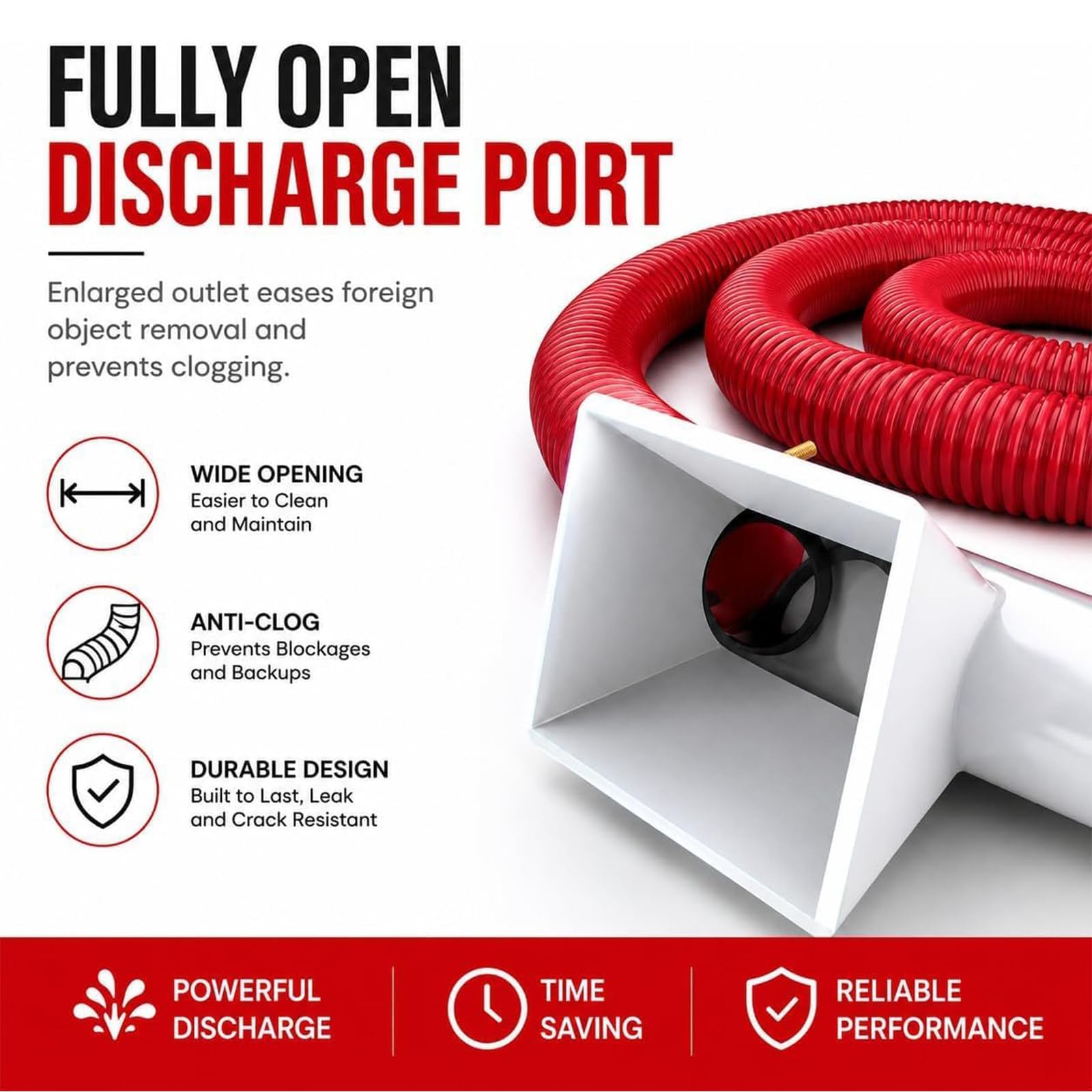 Coclea Trasportatrice Portatile per Pellet Agricoli e da Costruzione (3M) | Alimentatore a Coclea Robusto 2800W per Prodotti Agricoli, Pellet da Costruzione e Polvere, Aziende Agricole e Fabbriche
