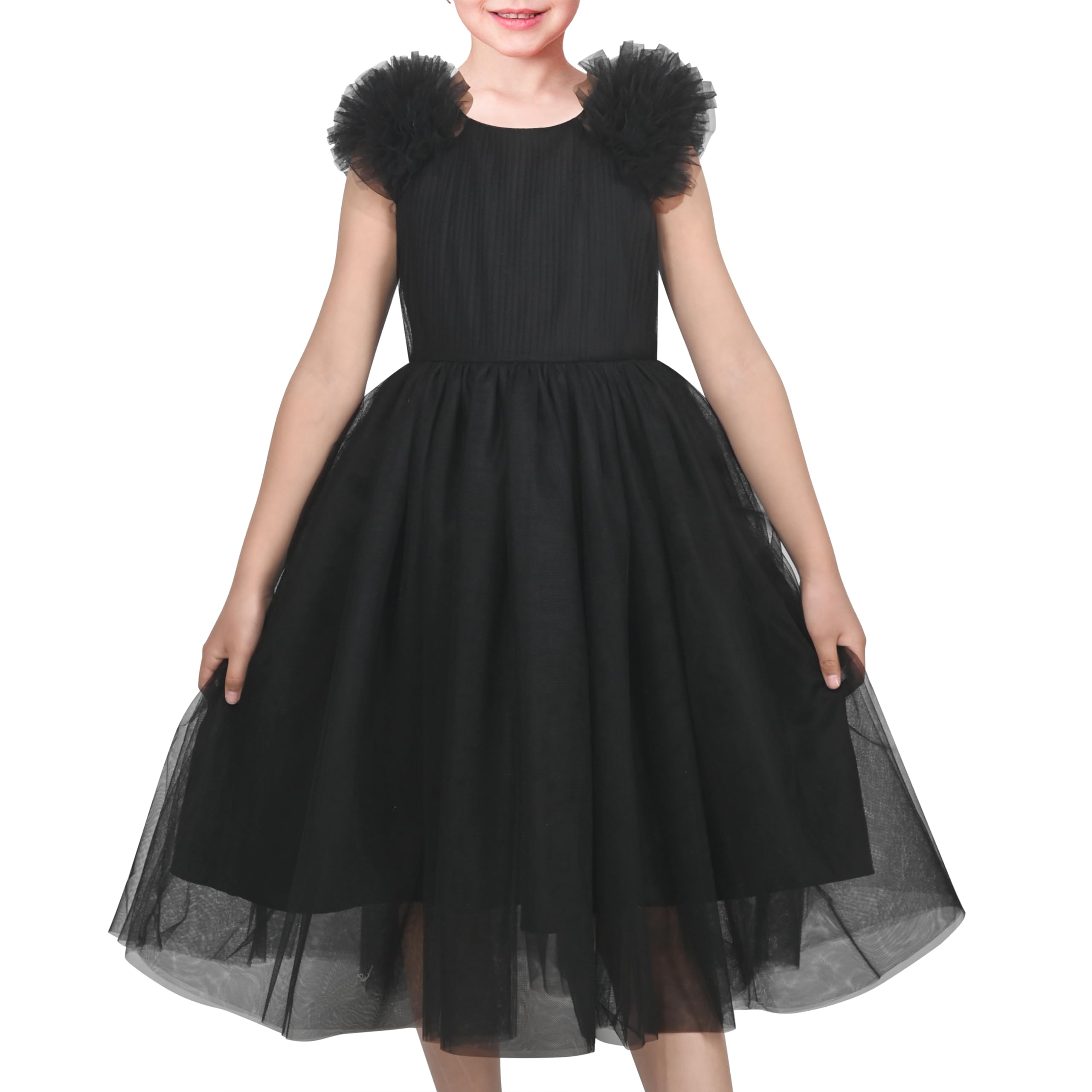 Robe De Fille à Paillettes Sunny Fashion - Soirée, Mariage, Anniversaire - Tulle Et Satin - Taille 4-14 Ans