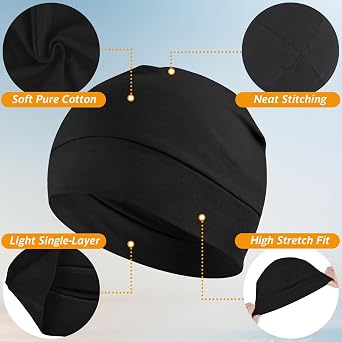 EINSKEY 100% Cotton Skull Caps for Men, Multipurpose Daily Wear Beanie Hat