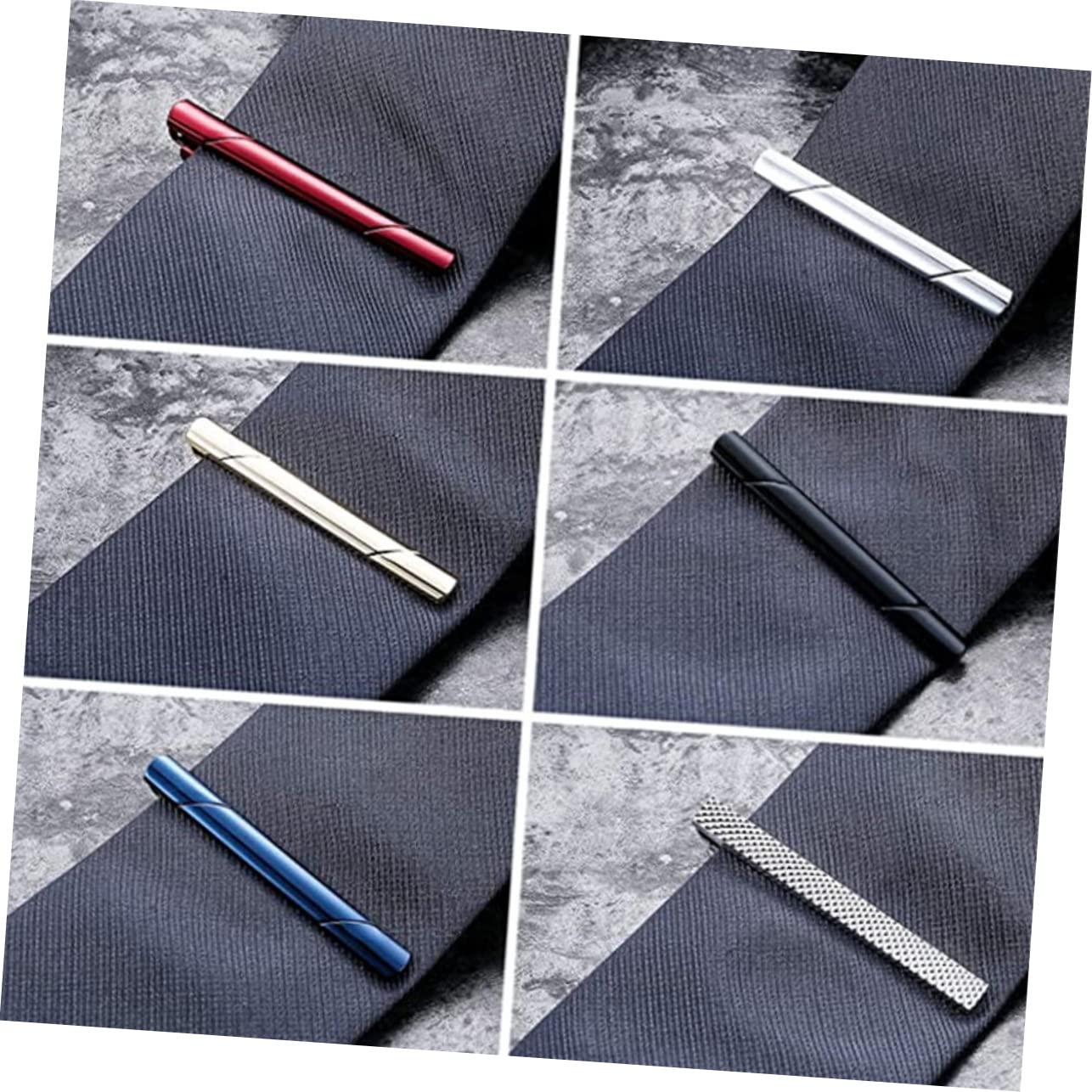 Veemoon Conjunto De Pasadores De Corbata Accesorios Azul Atar Acortar- Clips De Pajarita Clips De Corbata Para Hombres Únicos Clip De Corbata De Los Hombres Cobre