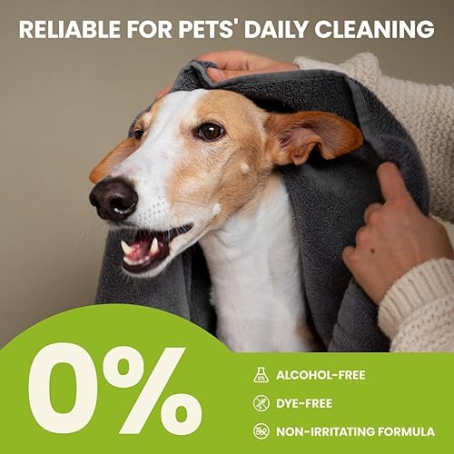 Ear Finger Wipes for Dogs & Cats, Thicker Dog Ear Cleaner Wipes, Natural Relief Cat Ear Cleaner Dog, Pet Health Supplies for Dog Small Animal Cat, Aloe Scent Deodorizing - 50 Count(50 Count)