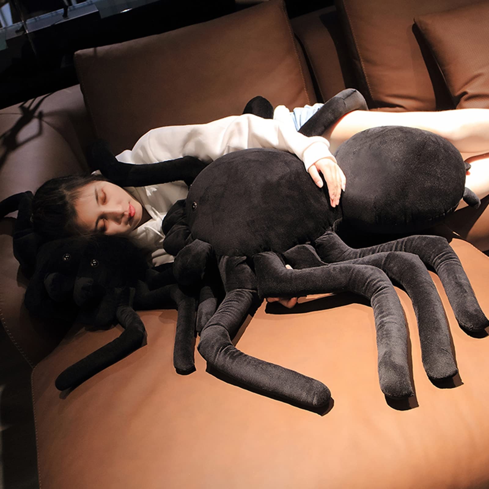 Amazon.co.jp: 黒蜘蛛のぬいぐるみ、リアルなぬいぐるみぬいぐるみ