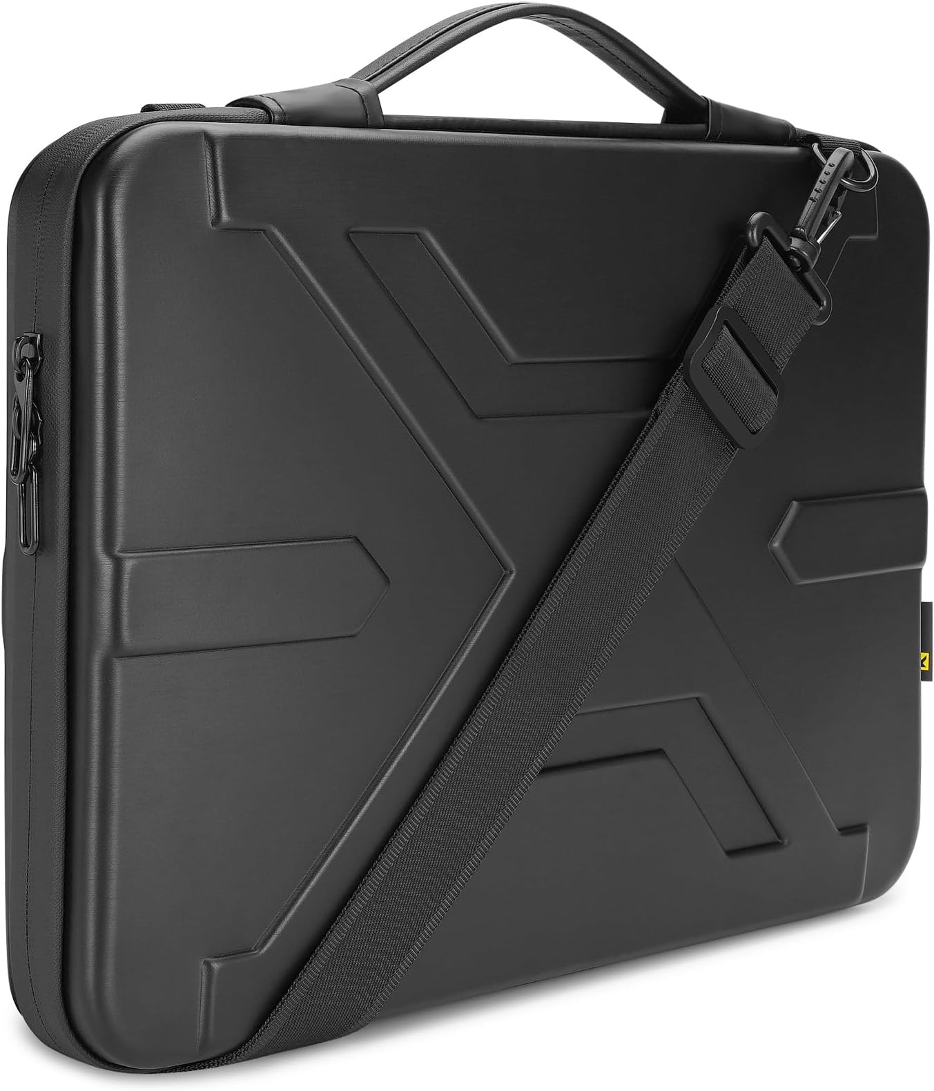 KIZUNA Laptop bag Case 15 Inch Shockproof EVA Hard Shell Handle Sleeve For MacBook Pro 16 M4 M3 M2/15 Lenovo IdeaPad 3i /15.6" Dell XPS 15/IdeaPad Slim 3i 14"/15" IdeaPad Gaming 3i,Black