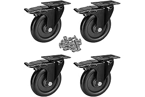 PriTek 5 Inch Heavy-Duty Caster Wheels: Smooth, Noiseless Mobility for Demanding Applications