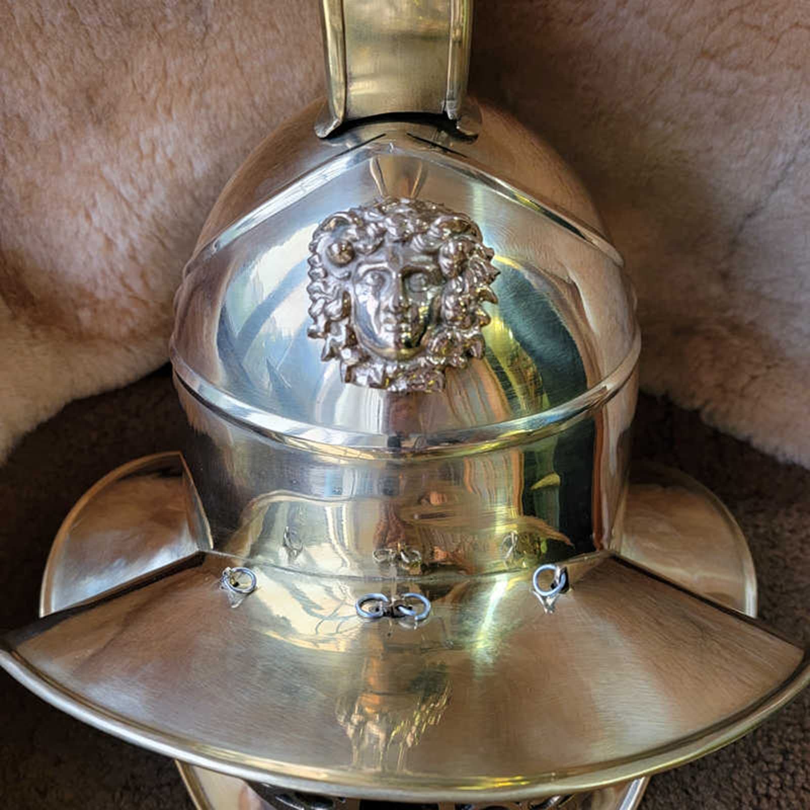 Amazon.co.jp: ローマ時代の剣闘士のヘルメット、中世の鎧のレプリカ