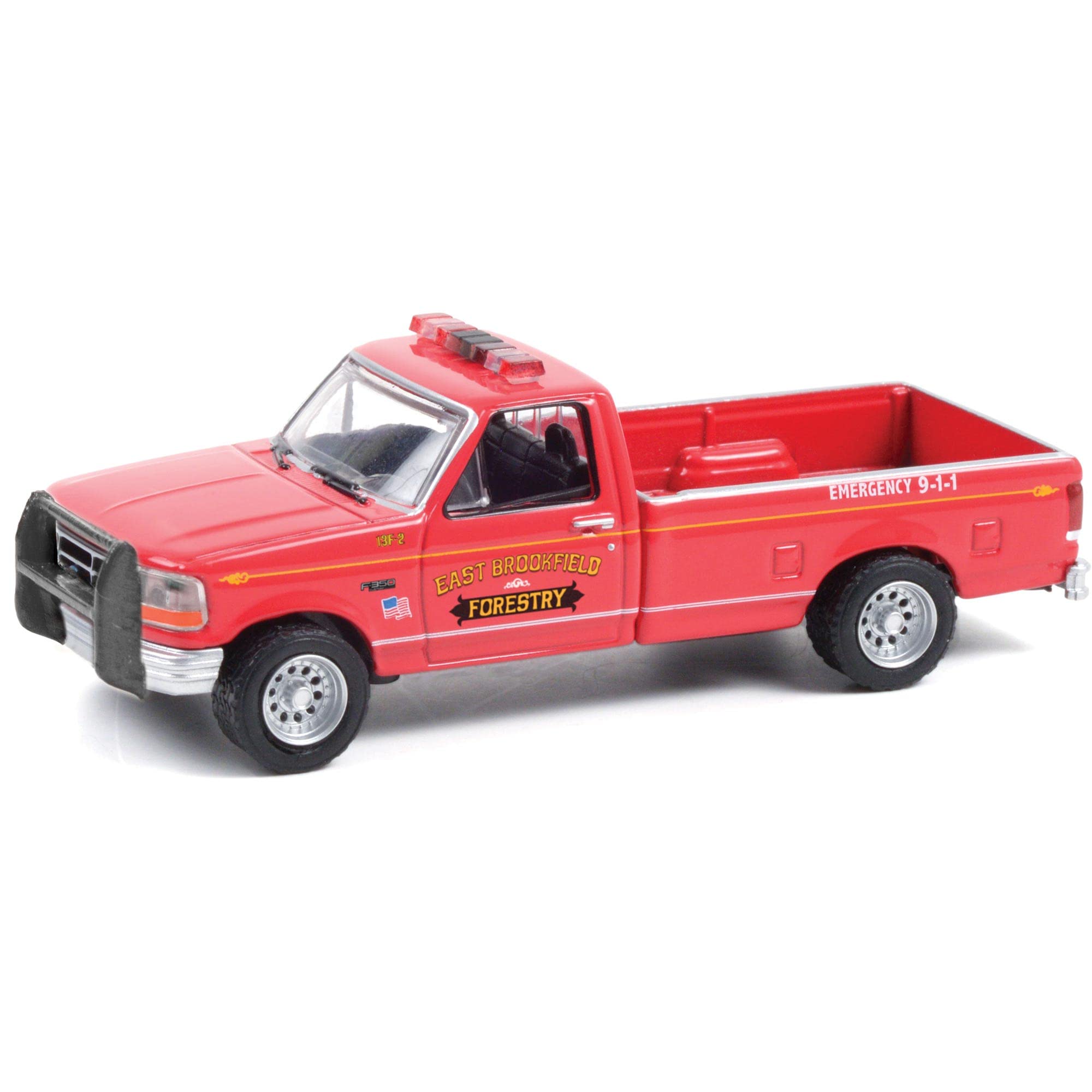 1992 Pickup Truck Red East Brookfield Forestry (Massachusetts) Fire & Rescue Series 1 1/64 Diecast Model Car by 67010 B