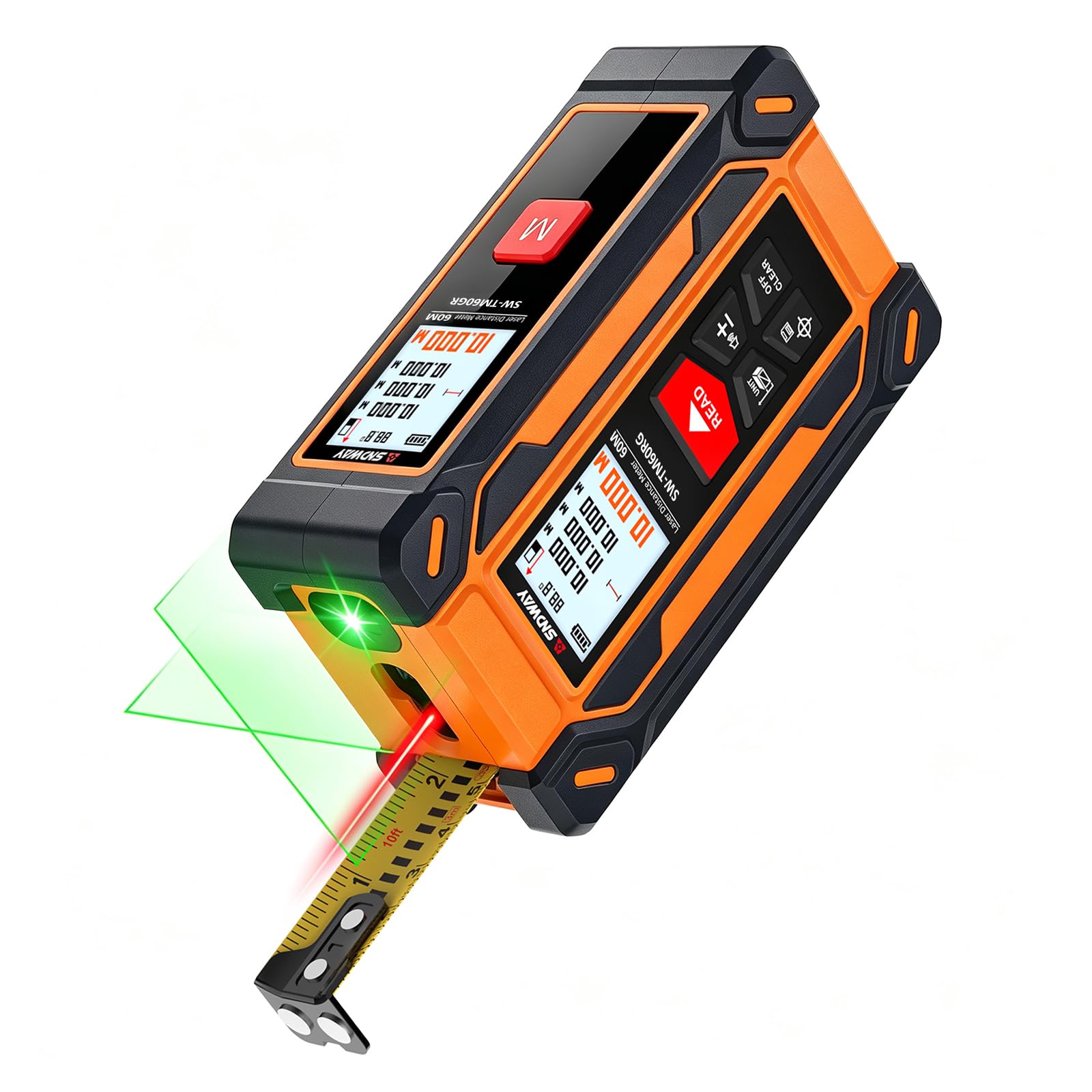 SNDWAY 4-in-1 Digital Laser Measuring