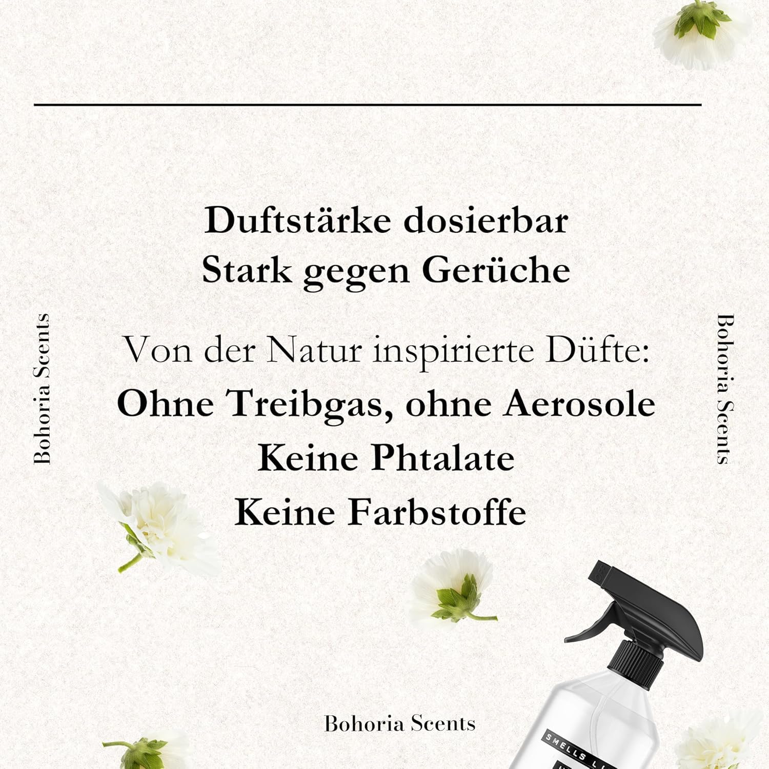 BOHORIA® Raumspray Bundle 6x 500ml Frische Wäsche Bundle Lufterfrischer Duft – stimulierender und frischer Raumduft für ein einzigartiges Dufterlebnis (6er Bundle Best Of)