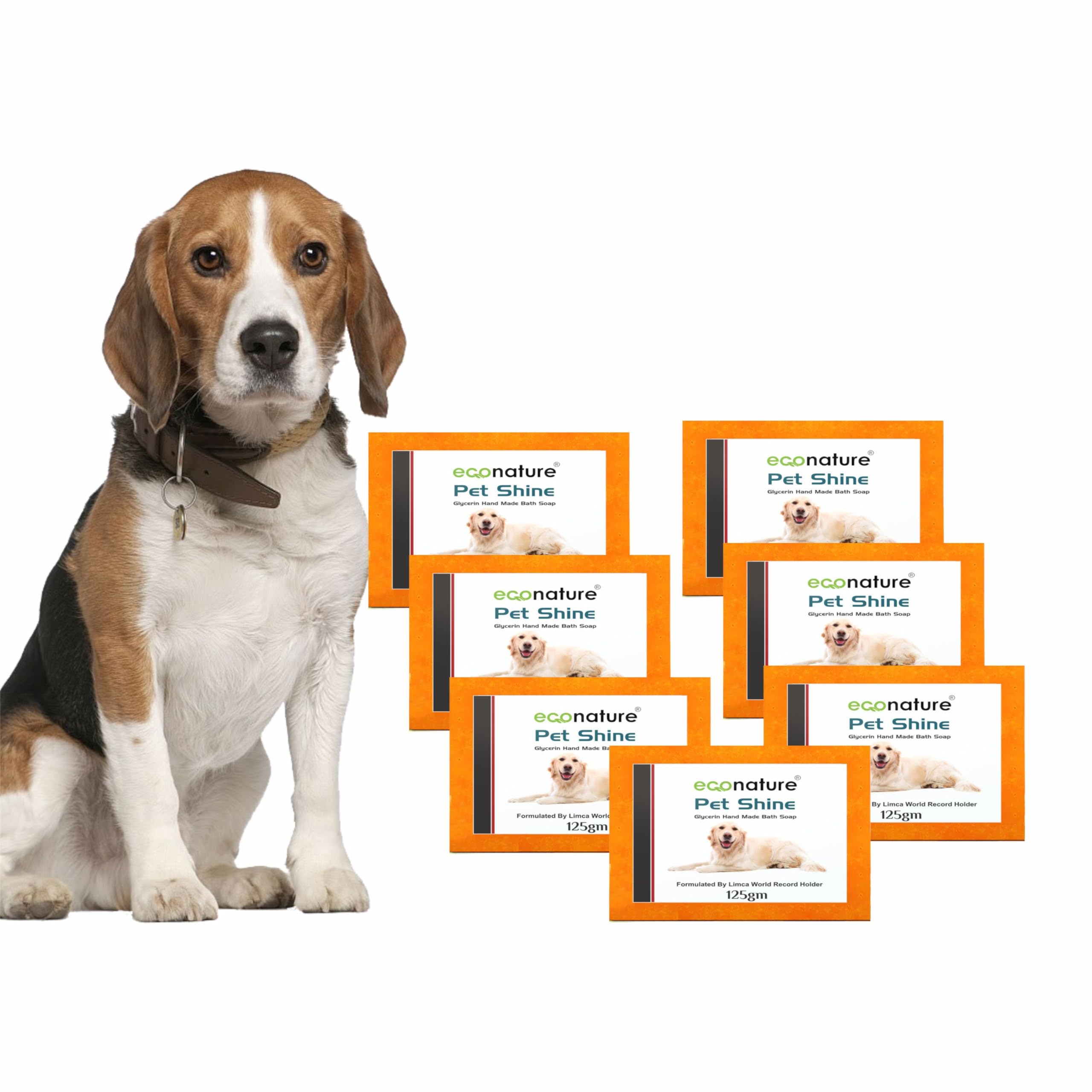 Econature Dog Soap - Pet Shine Dog Soap - Controls Fungal, Bacteria & Skin Irritation - Pack of 7-125 g Each - Pet Soap - Made in India (Pet Shine) (B0CMTFS49L) Amazon Price History, Amazon Price Tracker