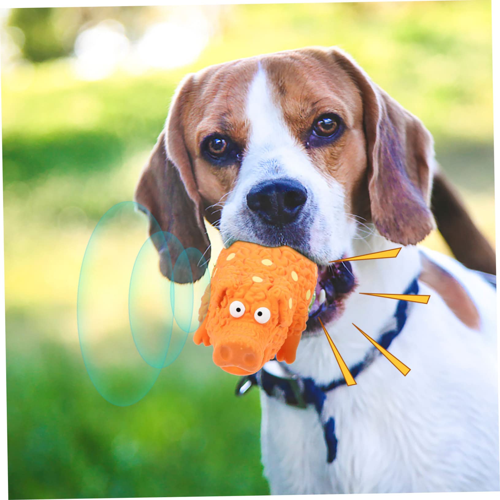 ABOOFAN 4 Piezas Juguete para Mascotas Herramientas para la de Mascotas Juguetes de Sonido para Perros Juguetes para Perros de látex para Mascotas