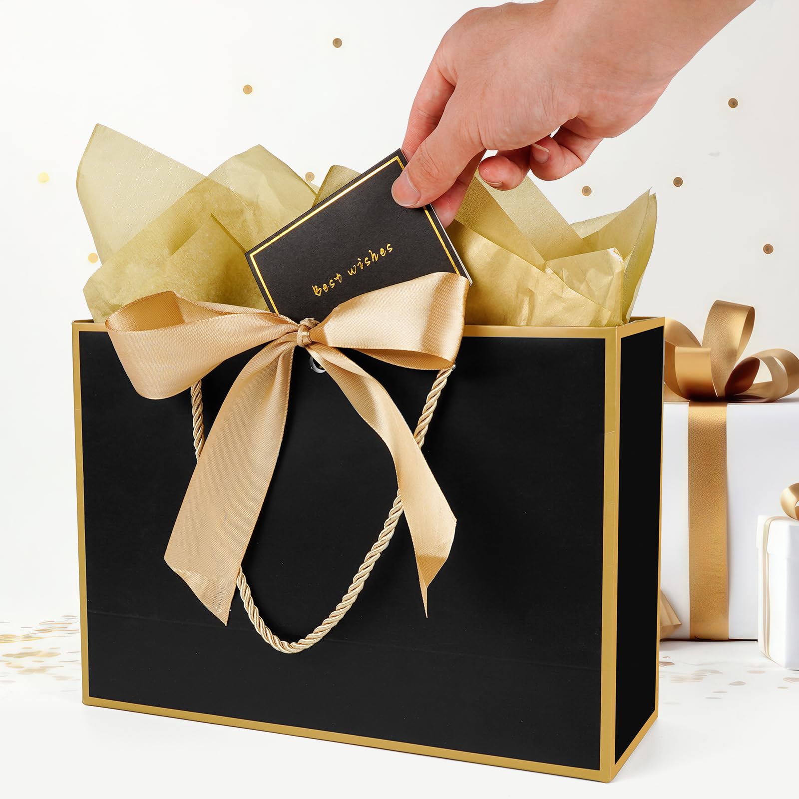 Sacchetti Regalo, 2 Sacchetti Regalo Di Carta Con 2 Fazzoletti E 2 Sacchetti Regalo Di Carta Con 2 Fazzoletti E A 1009683