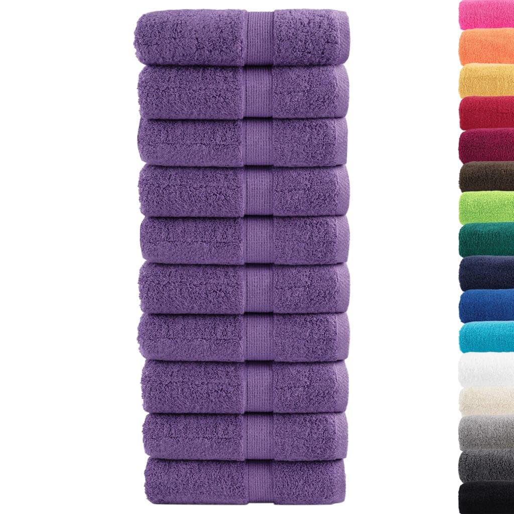 SOLUND - Toallas de invitado (10 unidades, 30 x 50 cm, 600 g/m², de algodón, absorbentes y resistentes, para uso doméstico y comercial, Öko-Tex)