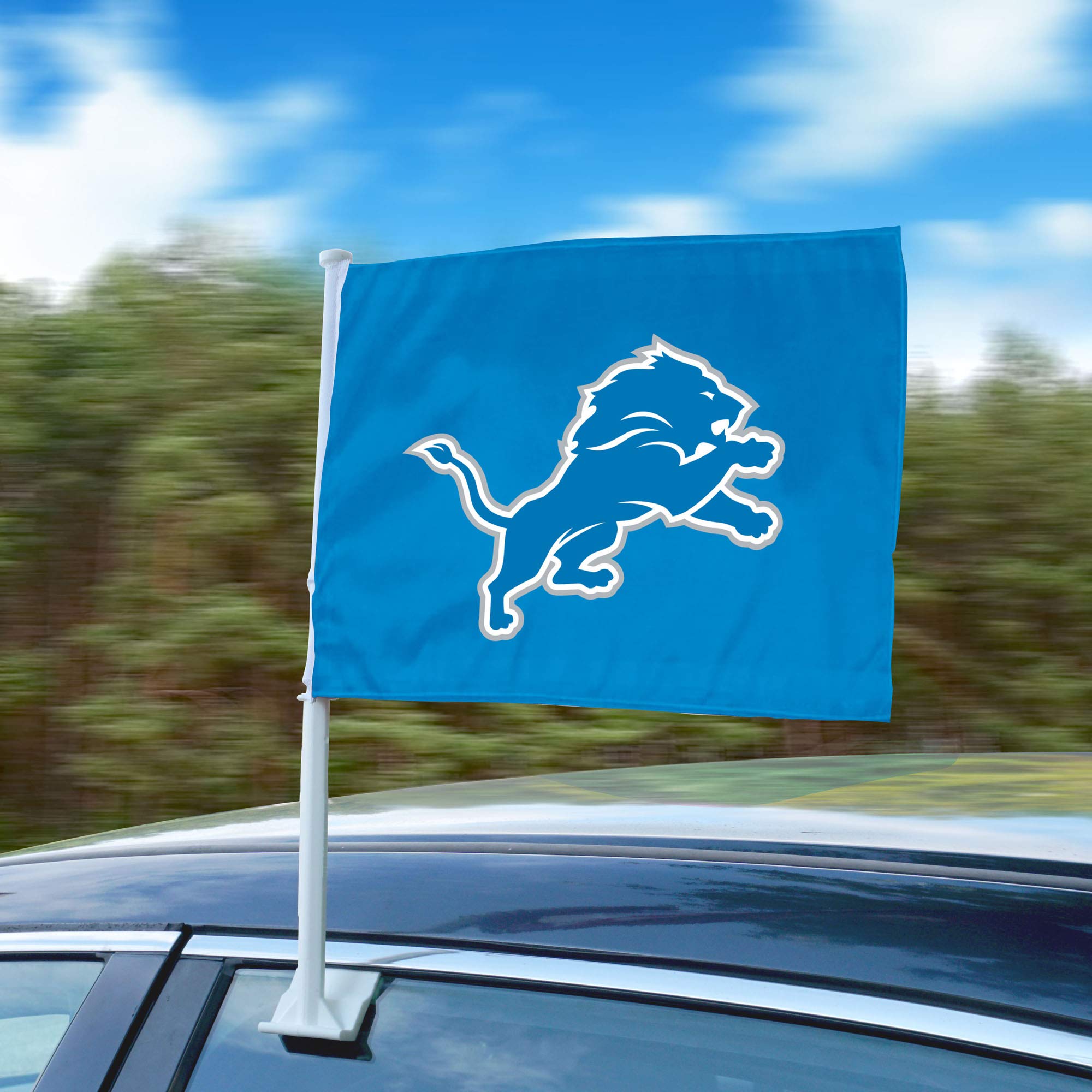 FANMATS Detroit Lions Car Flag 2pk