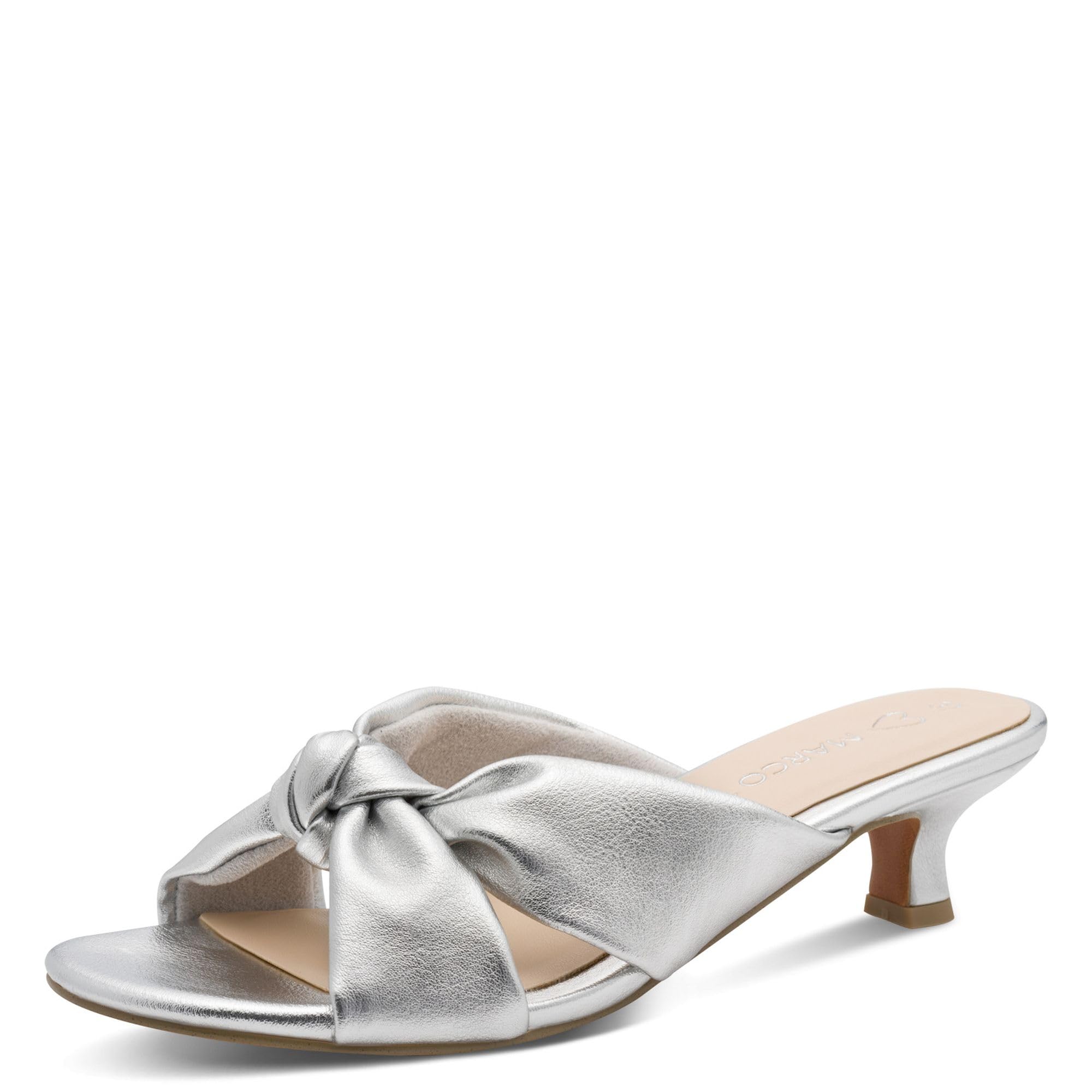 Marco Tozzi Women Sandal Soft Feel Me Footbed Stylish, Metallic (Silver), 5.5 UK