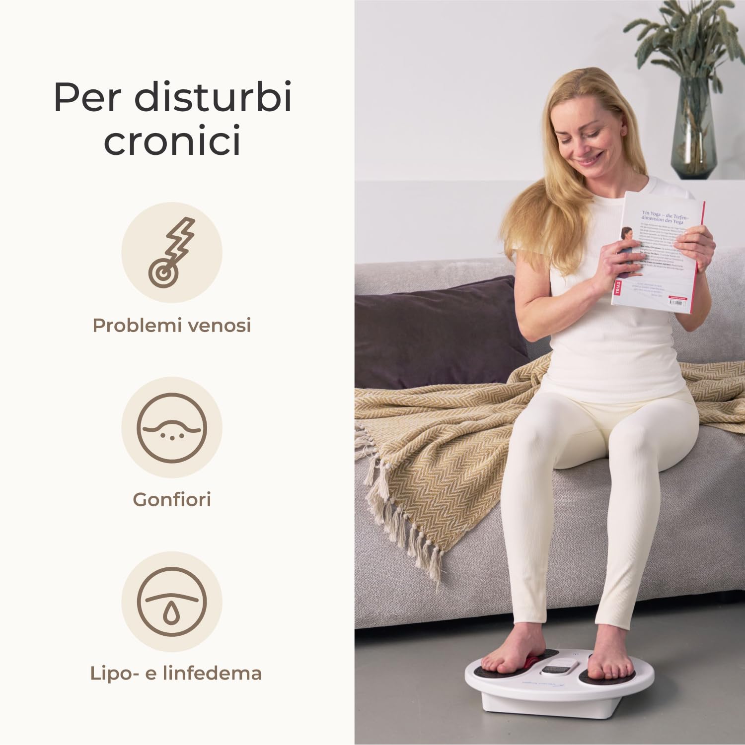 EMS Vene Board Stimolatore di circolazione | Supporta il trattamento del dolore alle gambe e gonfiore, convulsioni | Terapia EMS stimolante | Migliora la circolazione sanguigna