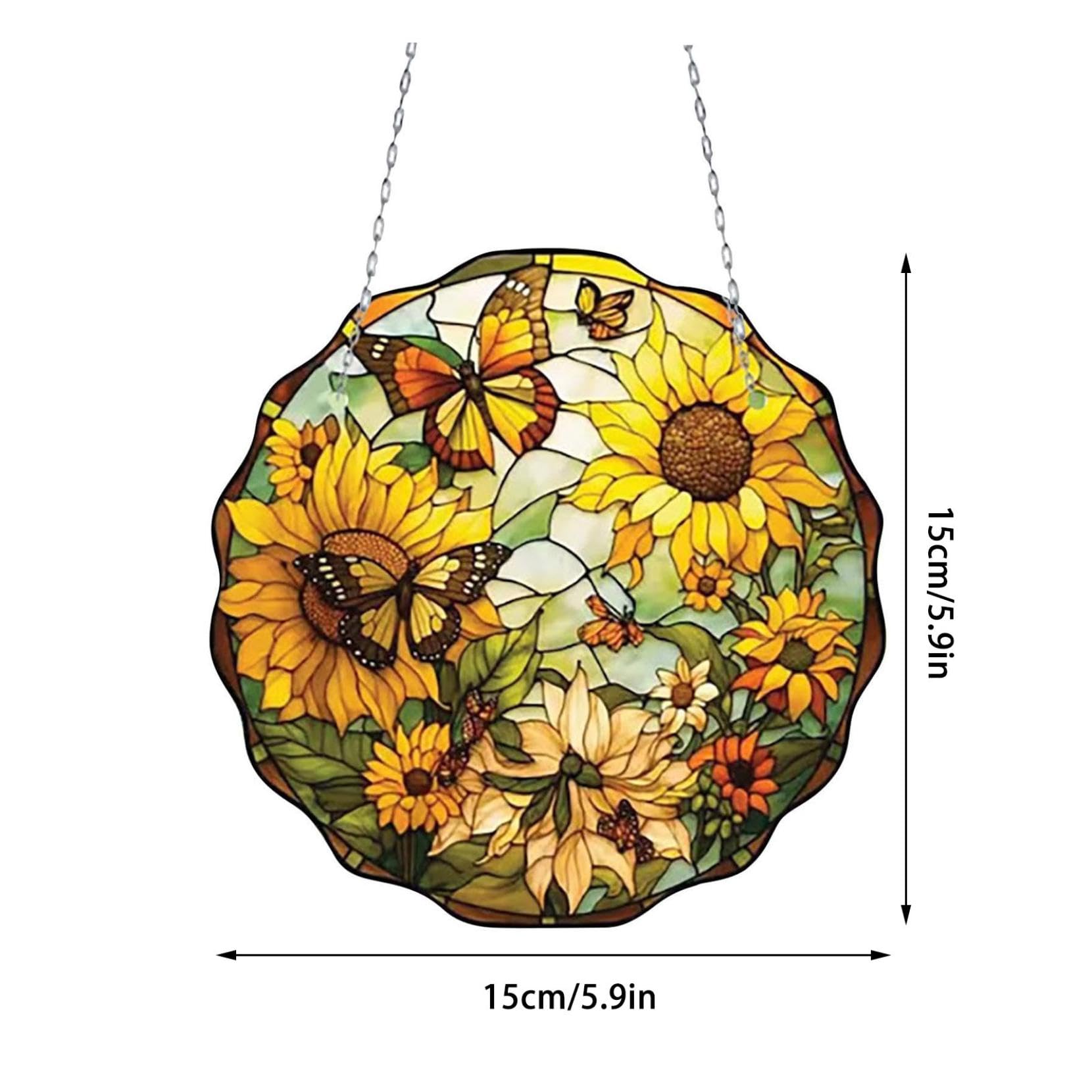 Attrape-soleil En Acrylique Coloré Et Festif En Verre Teinté Pour Noël, Arbre De Noël