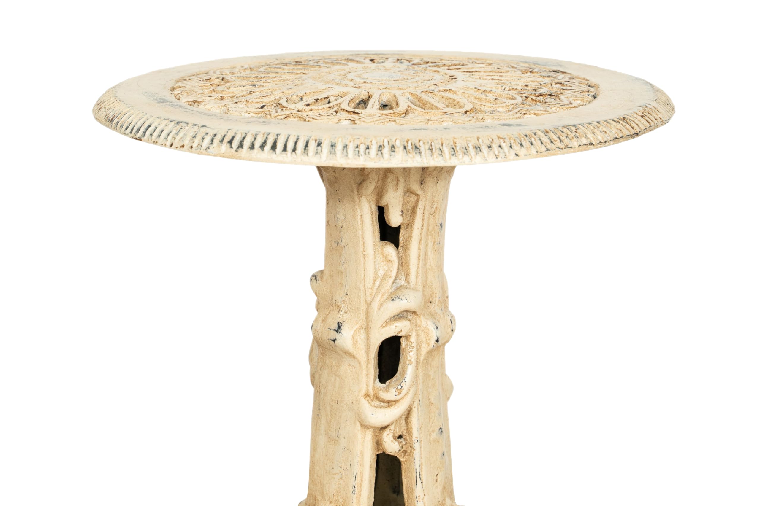 Biscottini Base para macetas de hierro fundido 38 x 38 x 20 cm – Soporte para maceta de hierro fundido – Base para macetas decorativa – Soporte para plantas de exterior e interior – Macetero de balcón