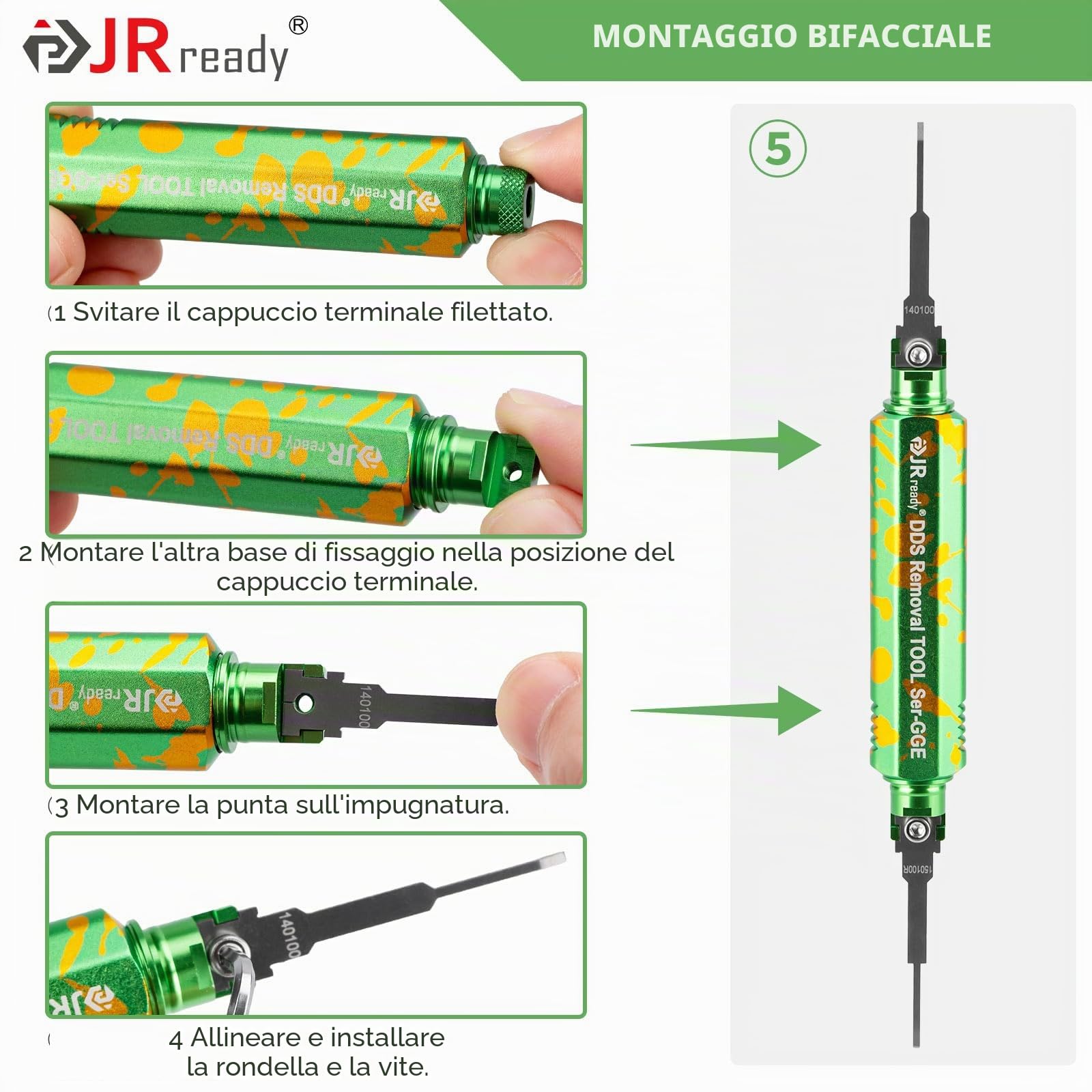 JRready ST5352-02 Strumento Estrazione Pin Strumento Rimozione Terminali Aggiornato con 1 Maniglia Stoccaggio 26 Punte Ricambio, per Connettori Deutsch AMP Te Molex Delphi JST JPT Harting