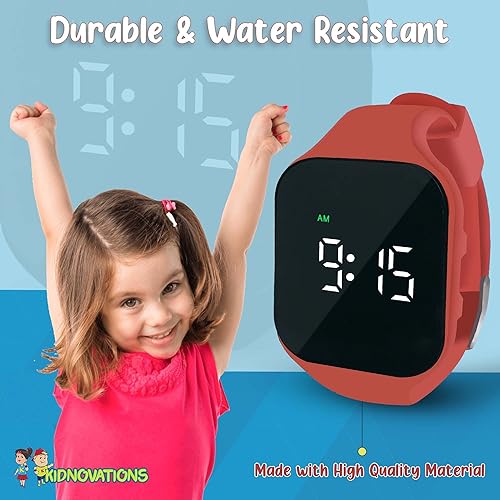 Miniatura 2 de Reloj de entrenamiento para ir al baño con botón cuadrado, temporizador de entrenamiento para inodoro, recargable, resistente al agua, reloj