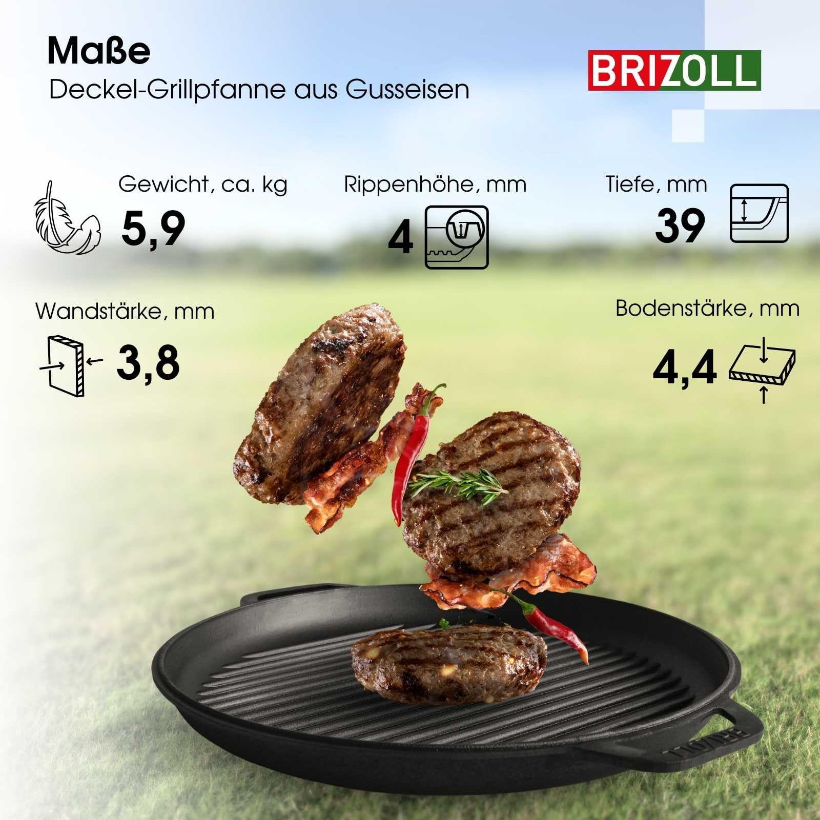 12L Gusseisen Schwenktopf Kazan Asia Kasan mit Deckel-Grillpfanne aus Gusseisen Grillwok Wokpfanne Grill Cast Iron Campingtopf Kessel Wok Traditioneller